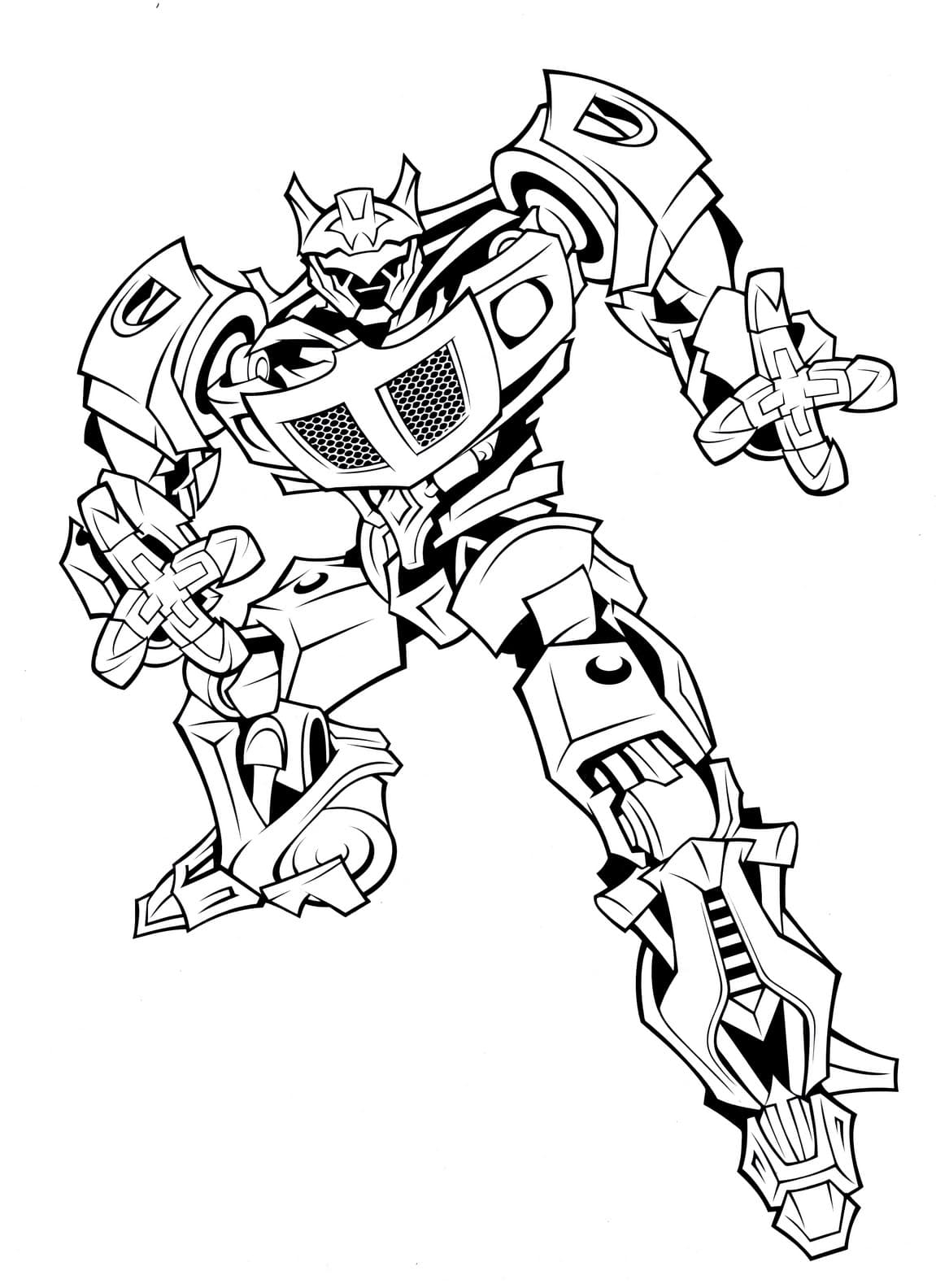 Transformer Coloring Page Printable