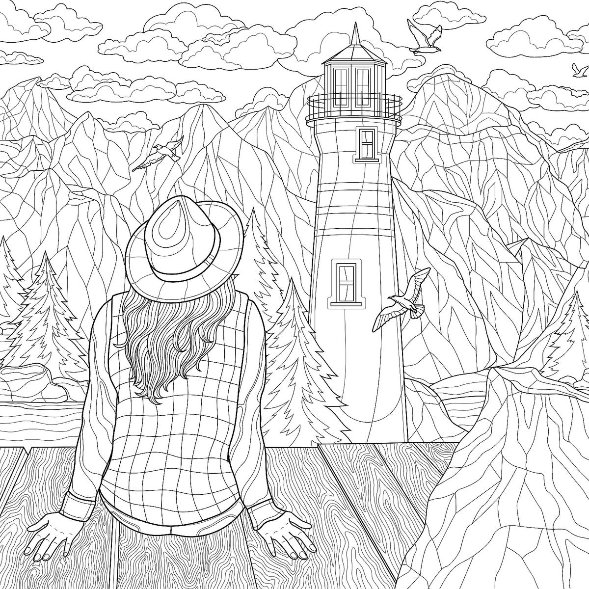 Travel Coloring Pages 17 Printable Coloring Pages For Adults Of Scenic Places You D Want To