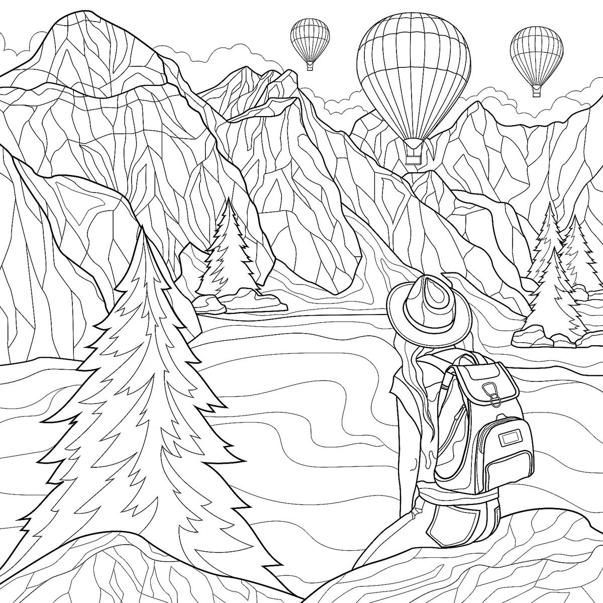 Travel Coloring Pages 17 Printable Coloring Pages For Adults Of Scenic Places You D Want To