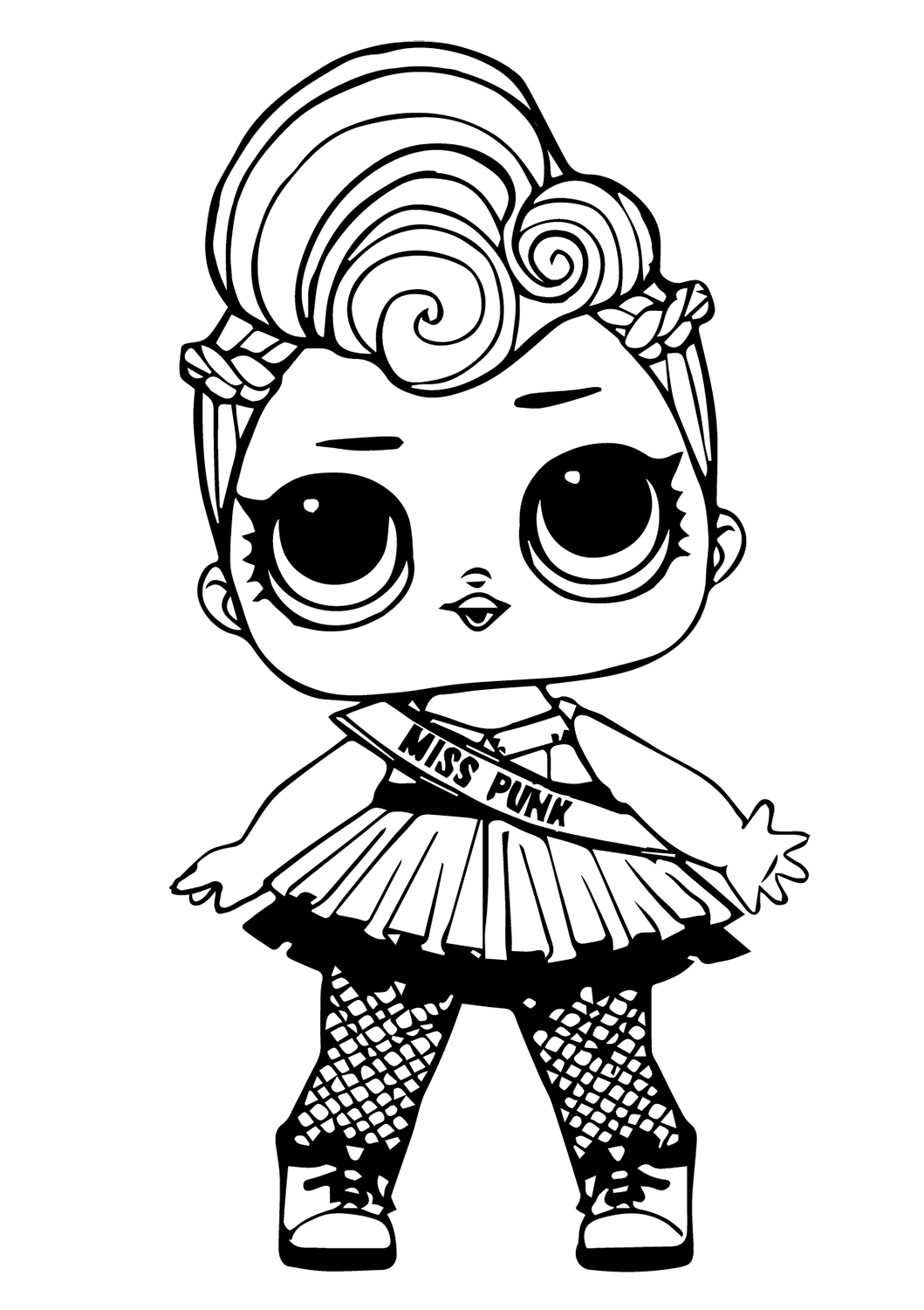 Treasure LOL Surprise Doll Coloring Page Free Printable Coloring Pages For Kids