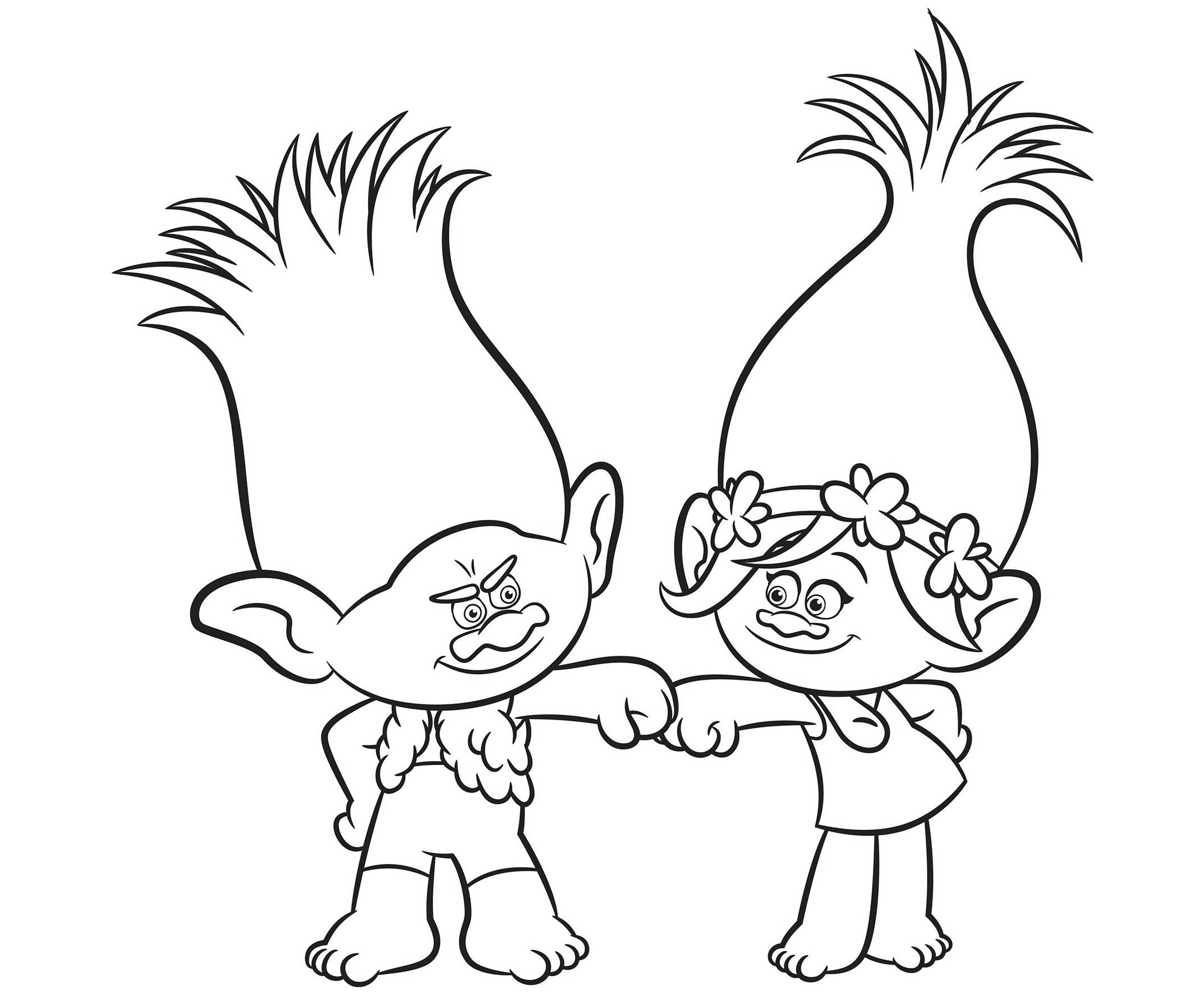 Trolls To Download For Free Trolls Coloring Pages For Kids