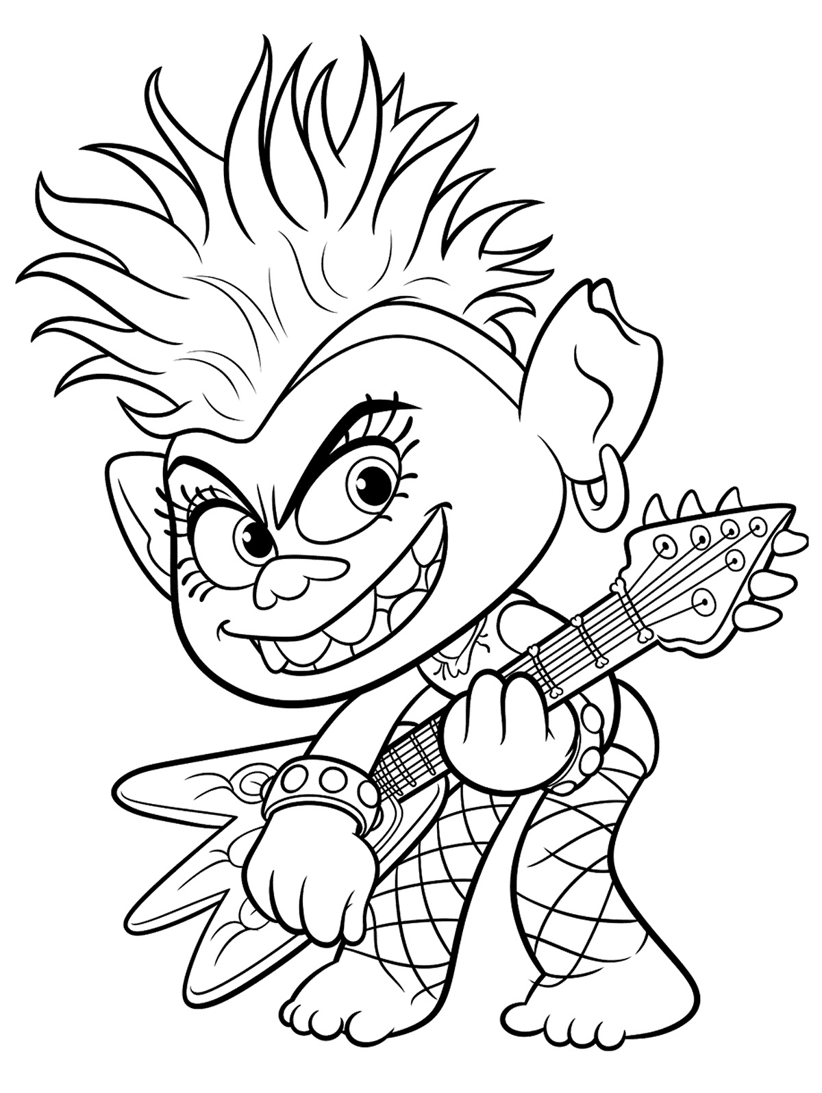 Trolls Movie Coloring Pages