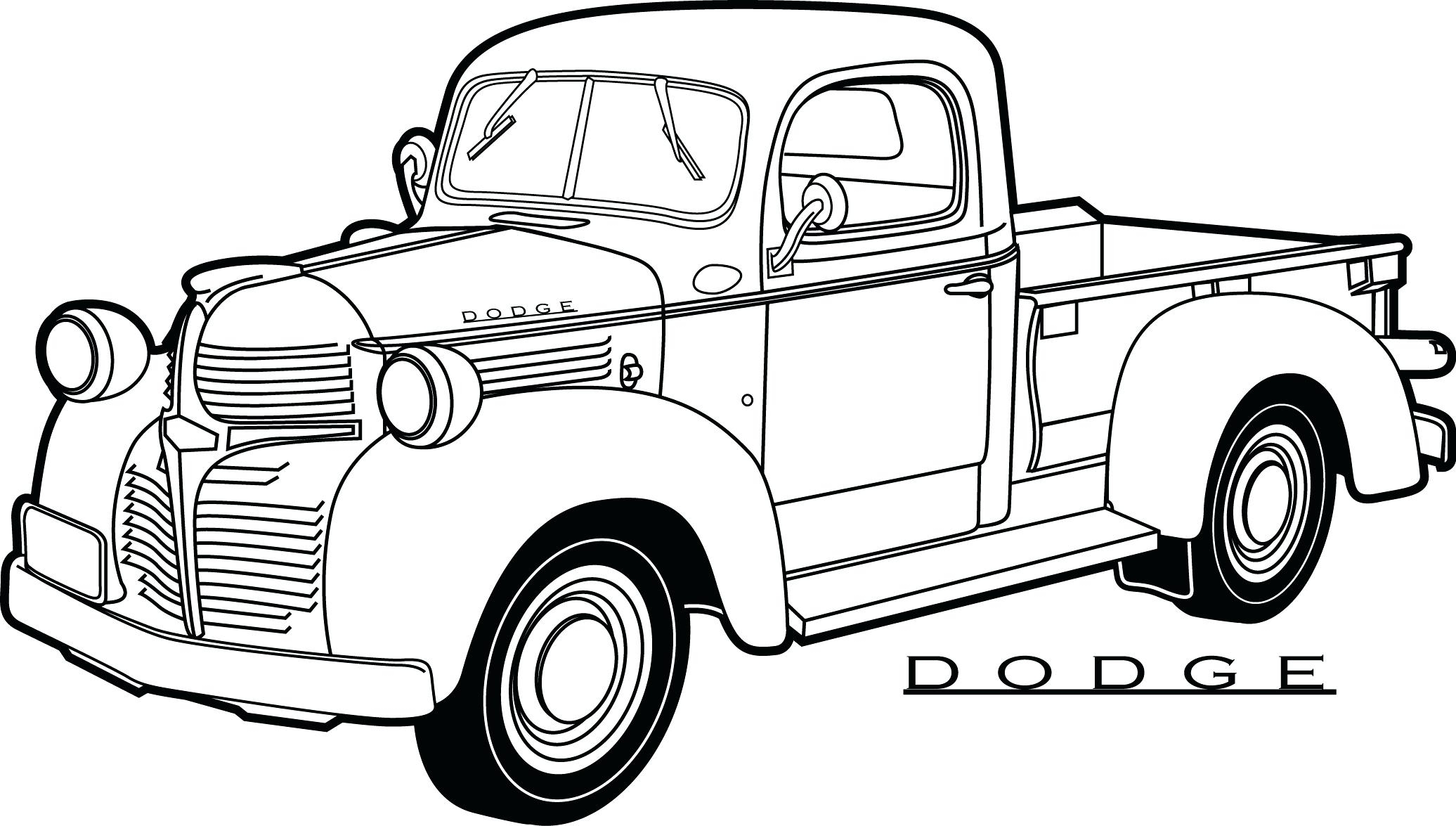 Truck Coloring Page