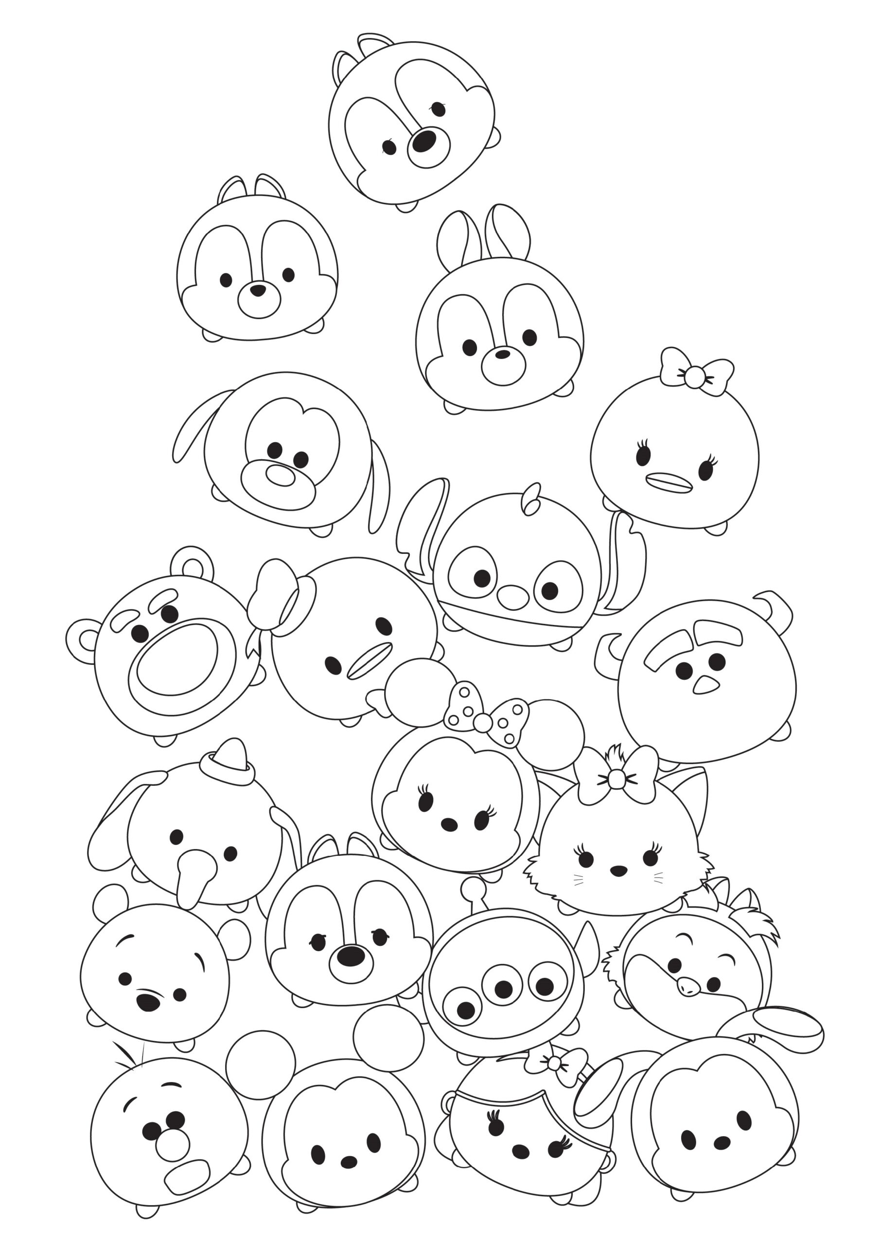 Tsum Tsum Coloring Pages Daisy K5 Worksheets