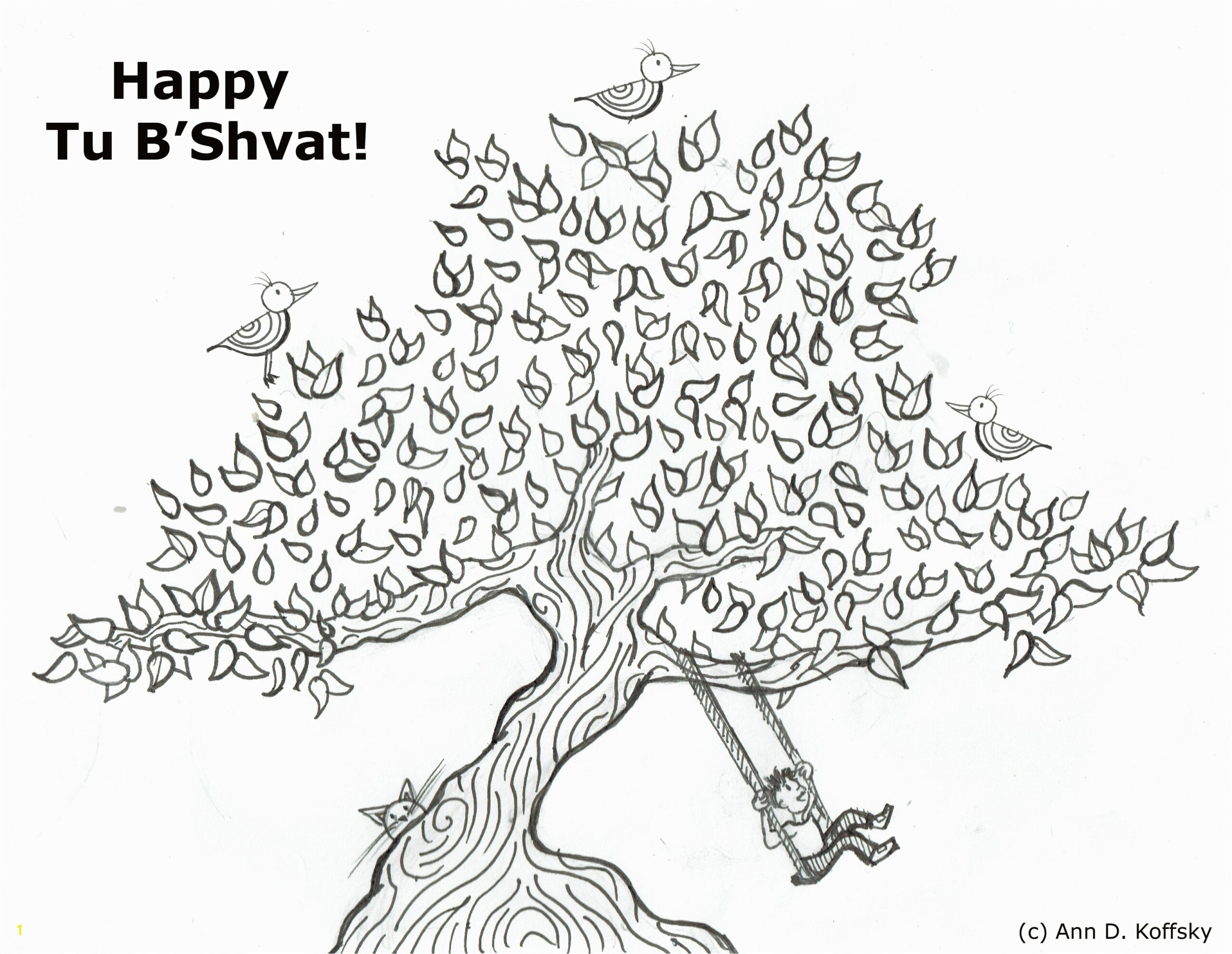 Tu B'shevat Coloring Pages