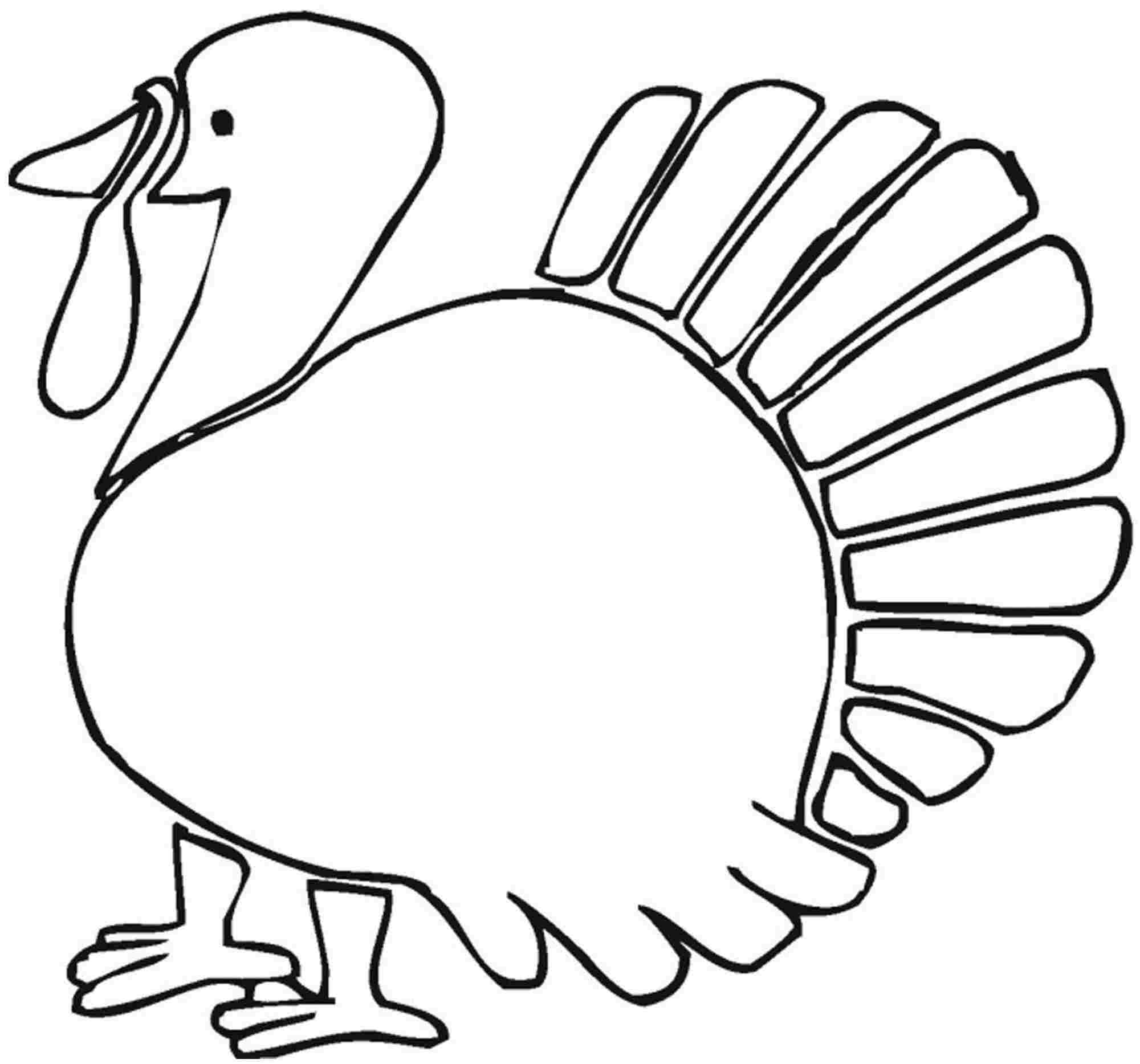 Turkey Coloring Pages Printable For Preschool Coloring Home