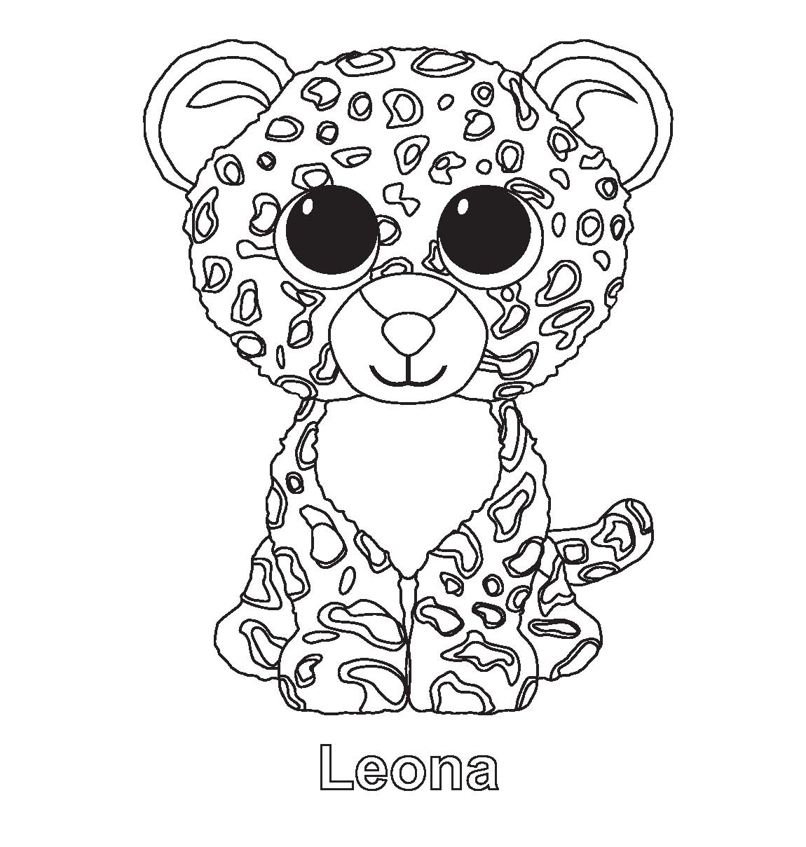 Ty Beanie Boo Coloring Pages Download And Print For Free