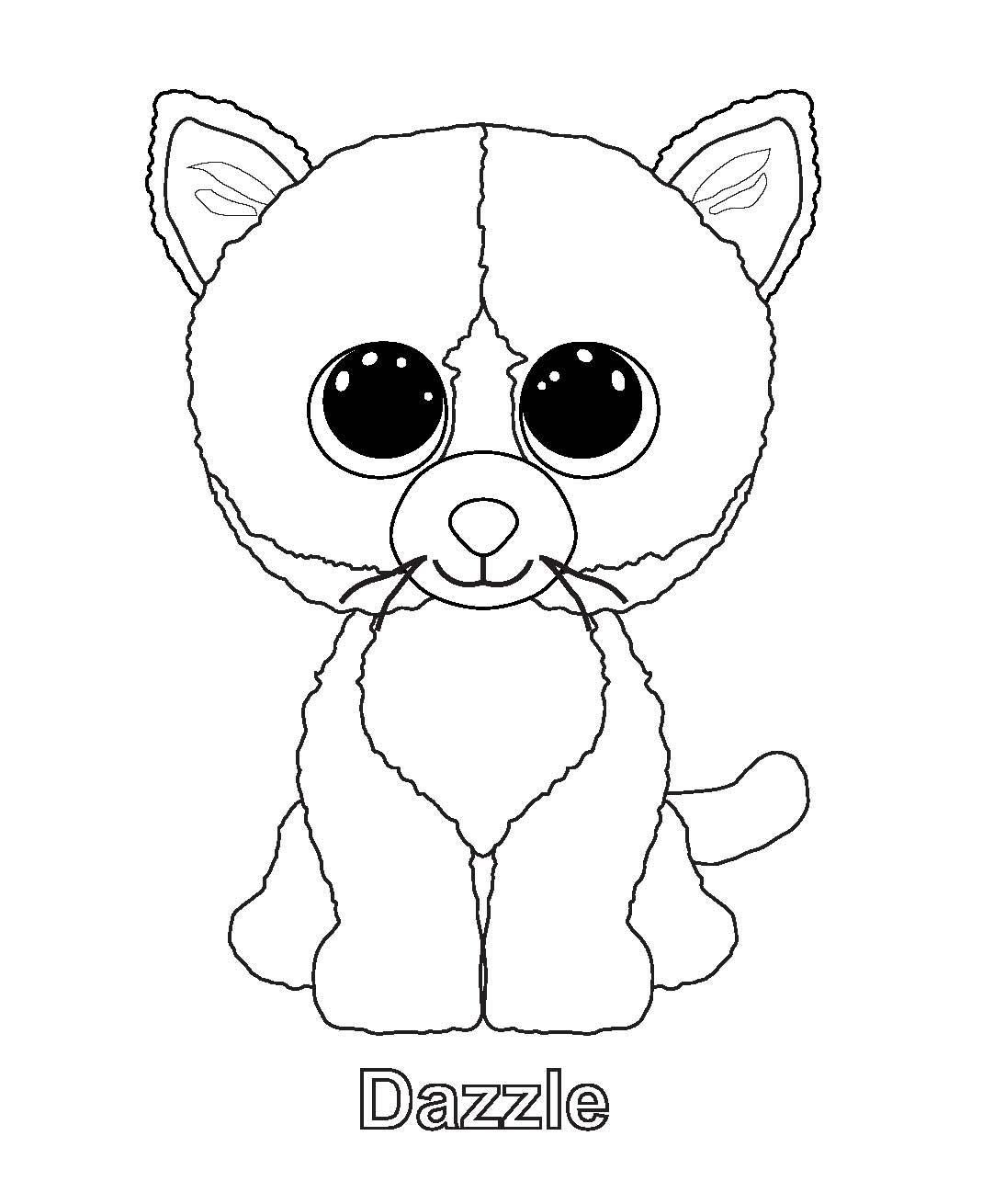 Ty Beanie Boo Coloring Pages Download And Print For Free