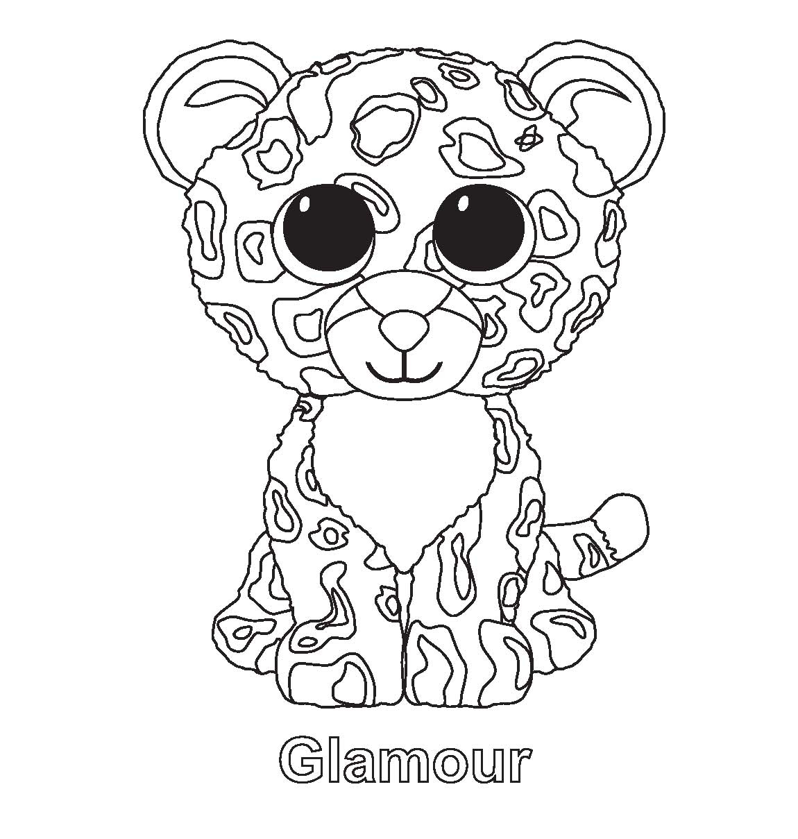 Ty Beanie Boo Coloring Pages Download And Print For Free