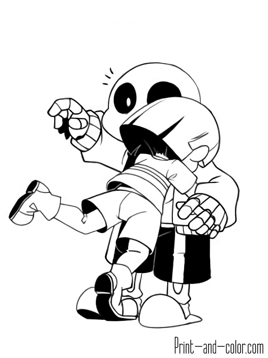 Undertale Pictures Coloring Pages Printable