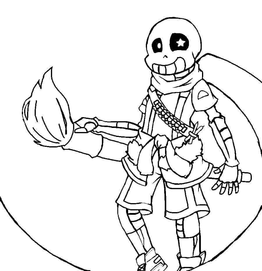 Undertale Sans 4 Coloring Page Free Printable Coloring Pages For Kids