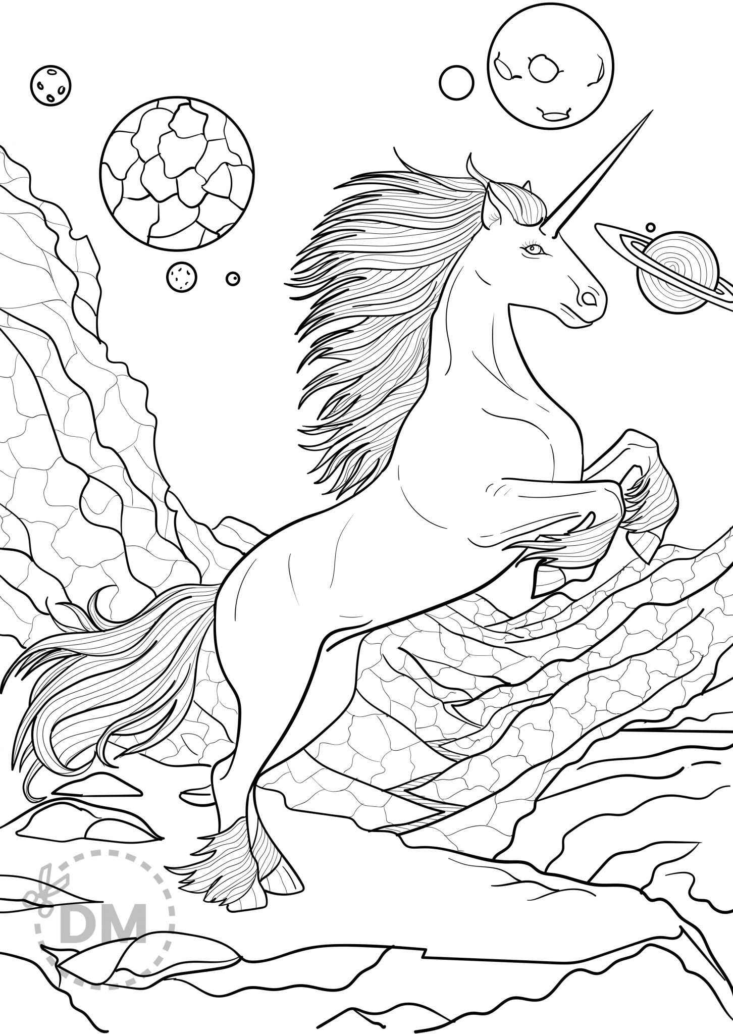 Adult Coloring Pages Unicorn