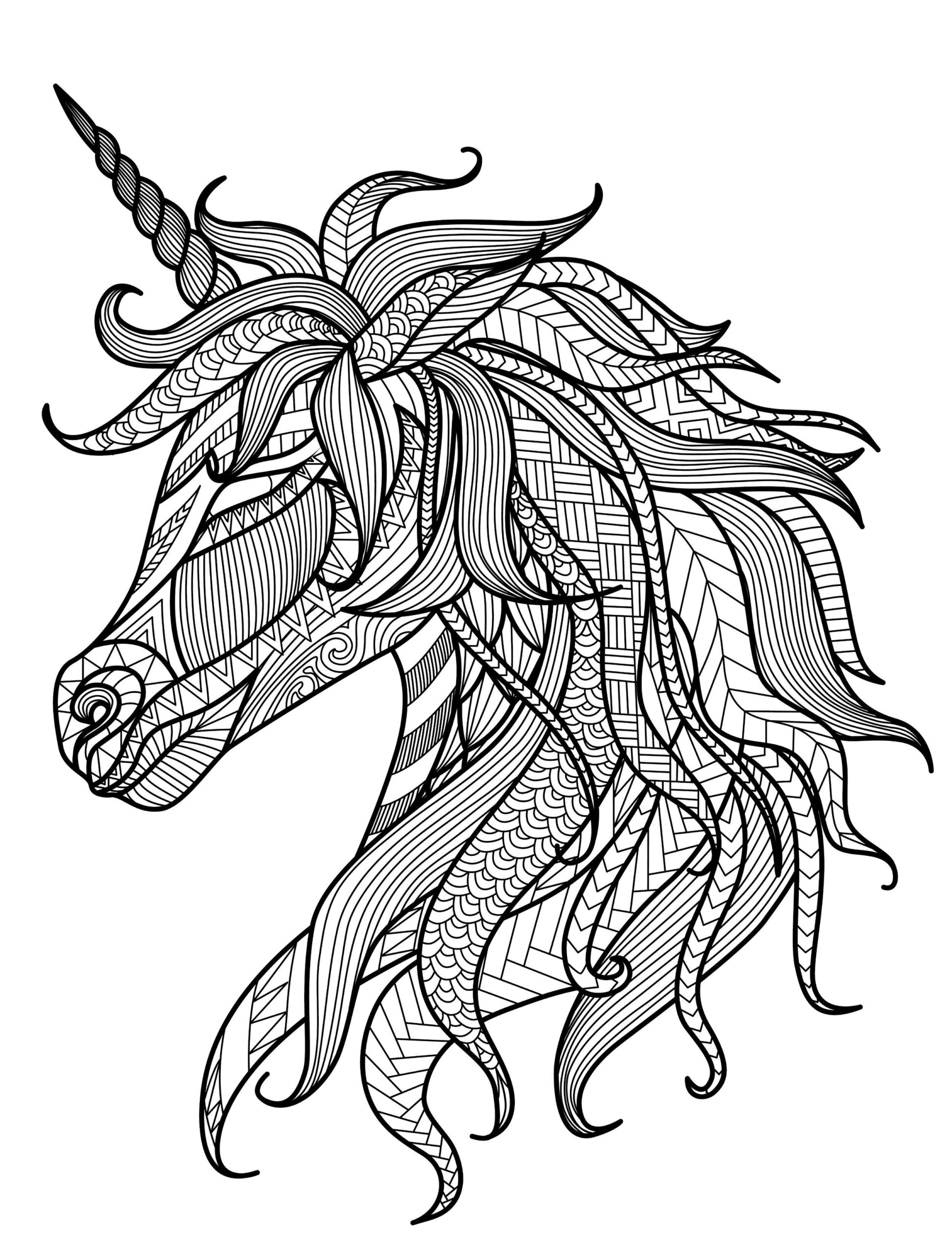 Unicorn Coloring Pages For Adults Best Coloring Pages For Kids