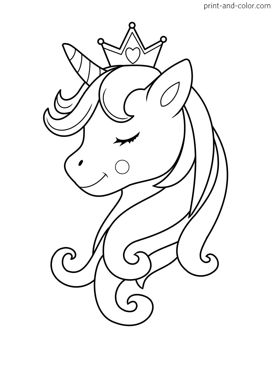 Free Printable Unicorn Color Pages
