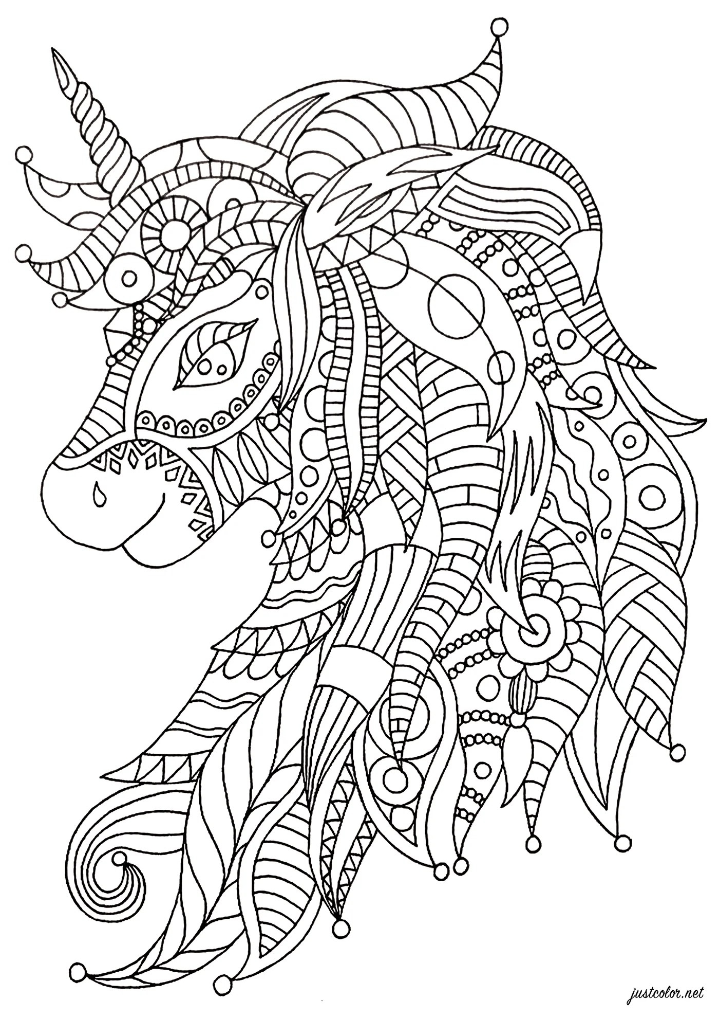 Unicorn Coloring Pages To Download And Print For Free Free Unicorn Coloring Pages Printable