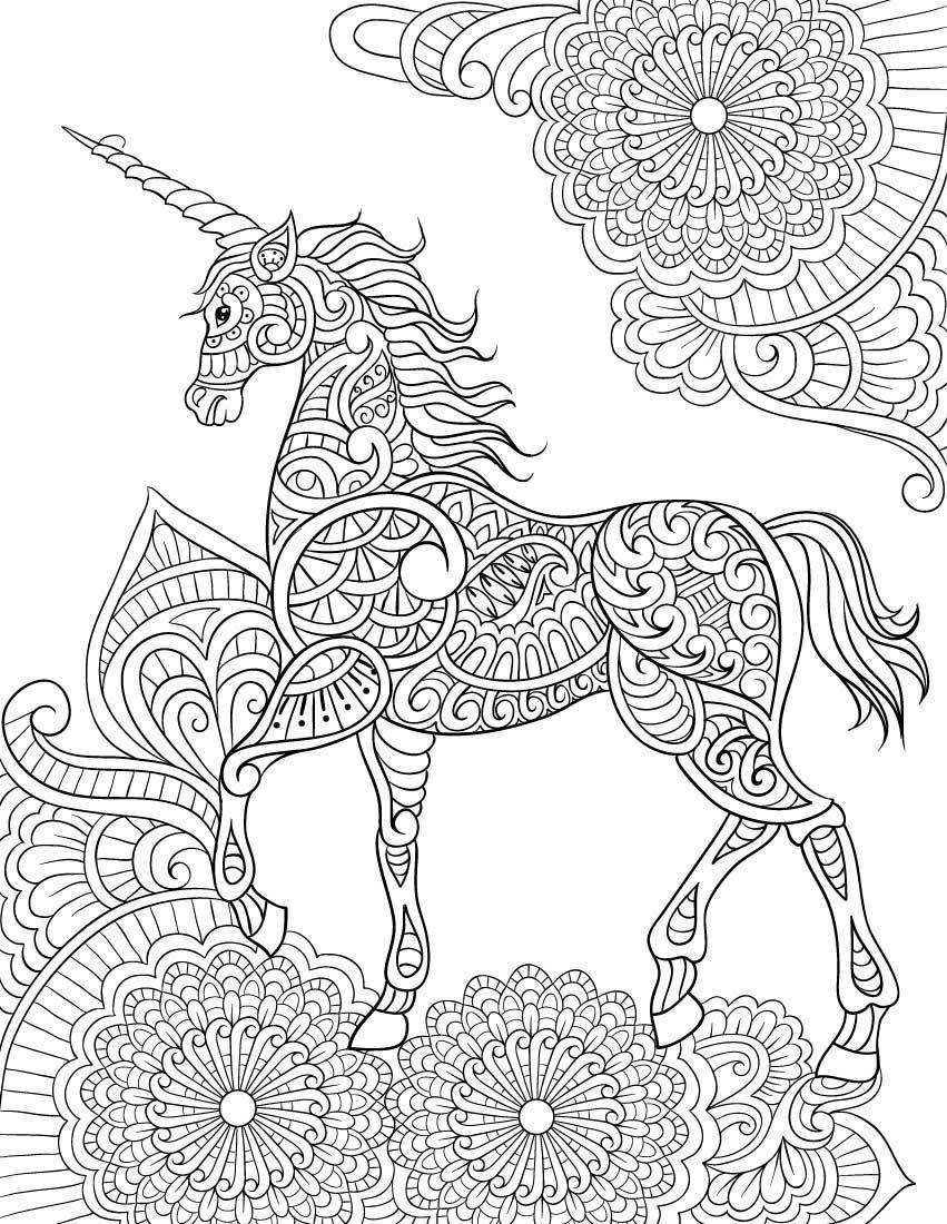 Unicorn Mandala Coloring Pages Only Coloring Pages Unicorn Coloring Pages Mandala Coloring