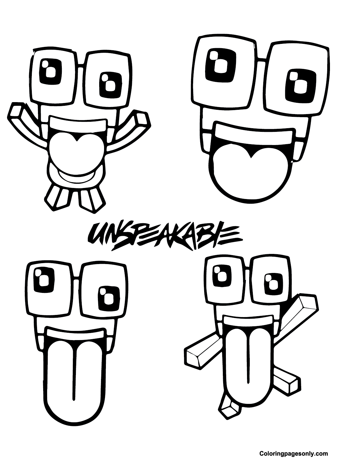 Unspeakable Coloring Pages For Kids