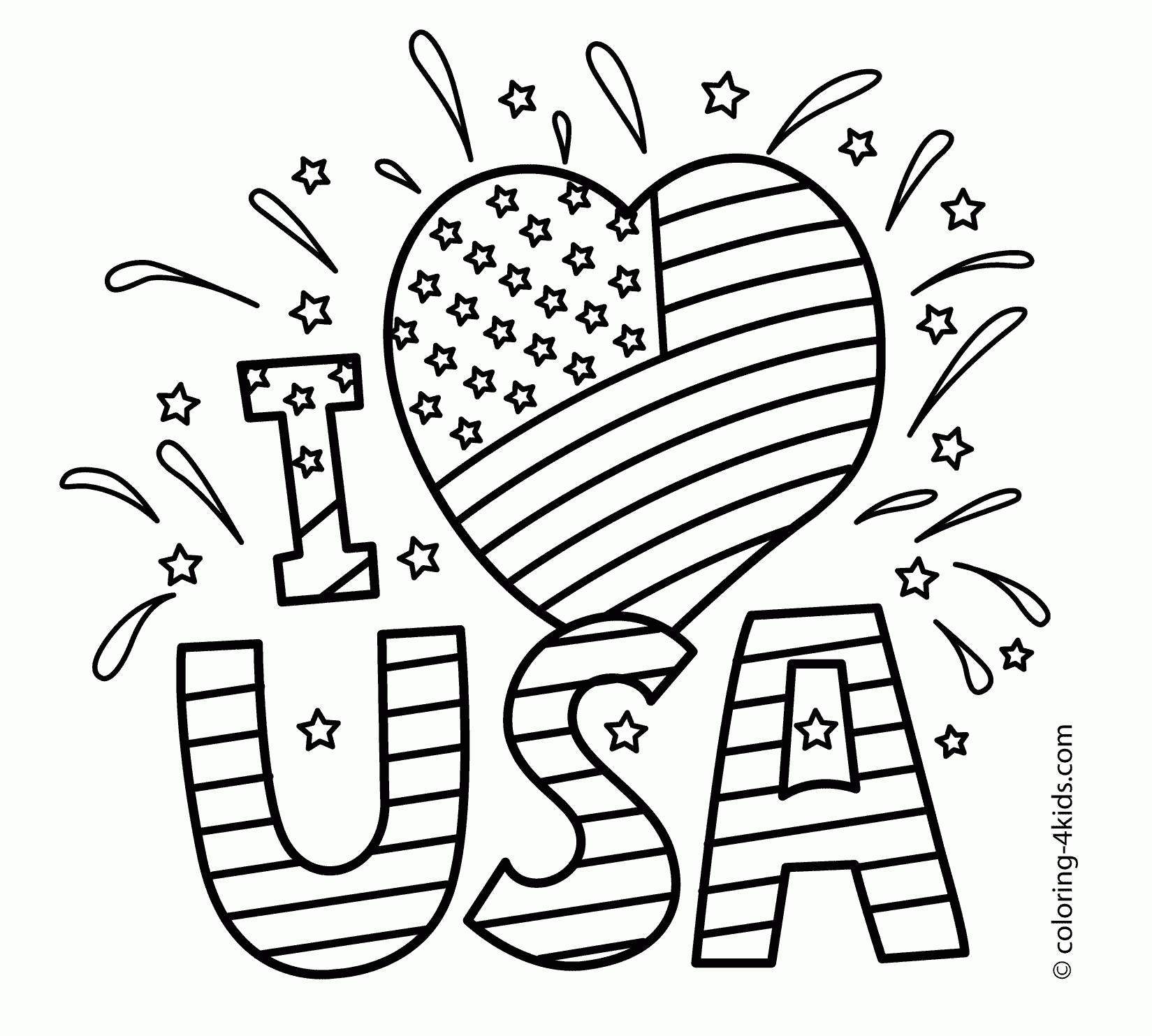 Usa Coloring Pages To Download And Print For Free