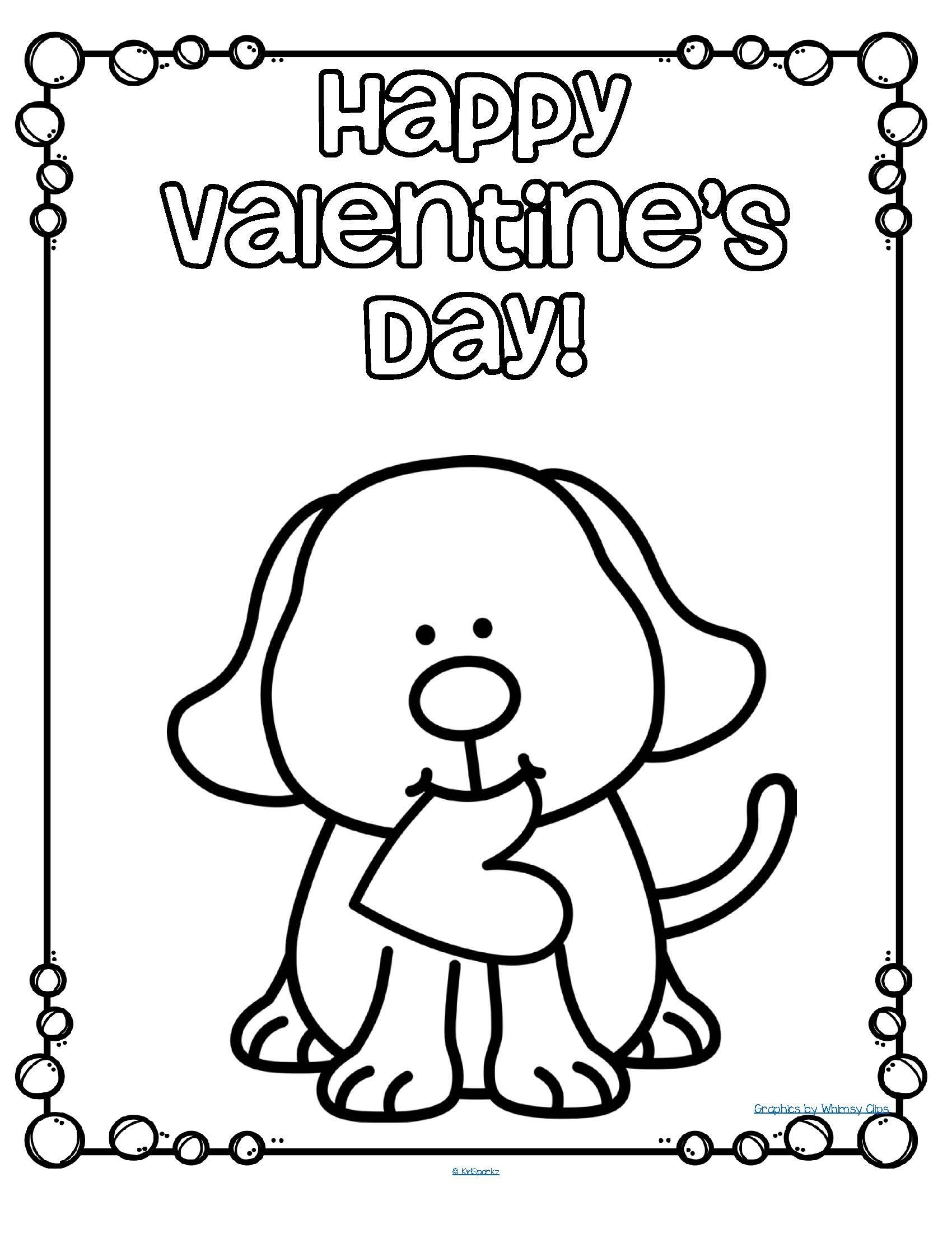 Valentine S Day Poster FREE Valentines Day Coloring Page Kindergarten Valentines Valentines