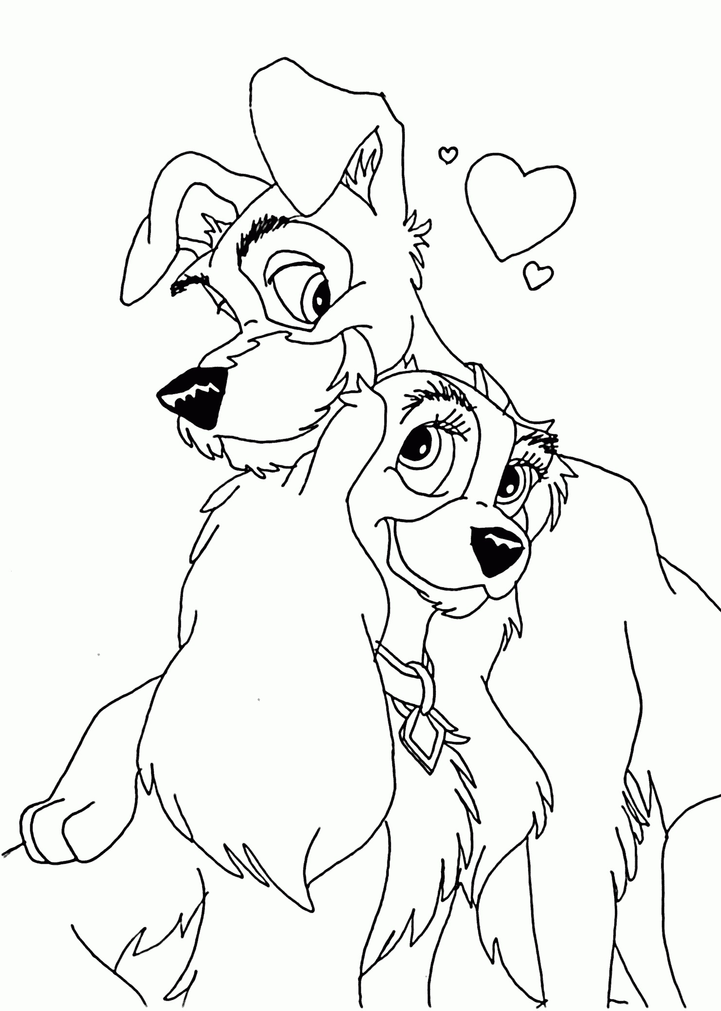 Valentine Coloring Pages Disney