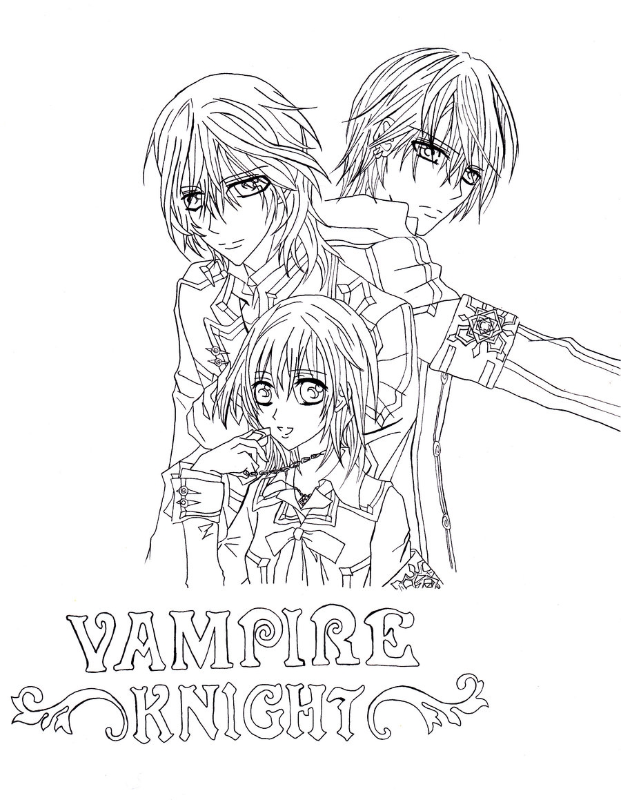 Vampire Knight Coloring Pages