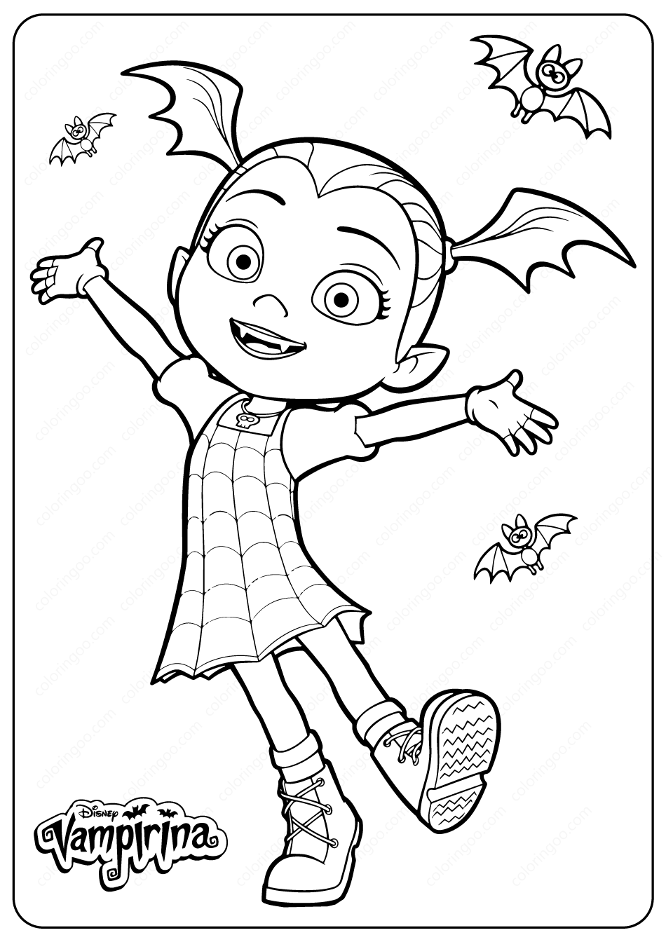 Vampirina Coloring Ceplok Colors