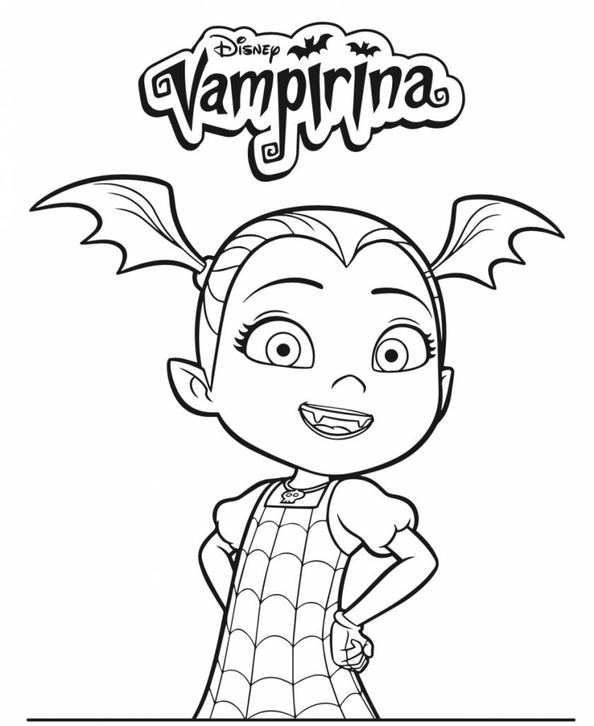 Vampirina Colouring Pages Printable Coloringpages2019