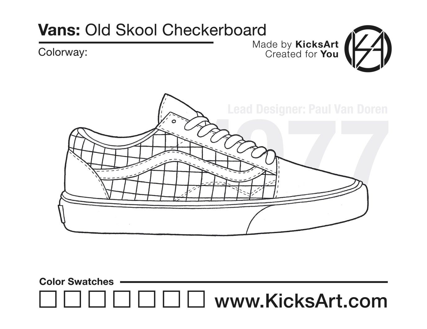 Vans Coloring Pages