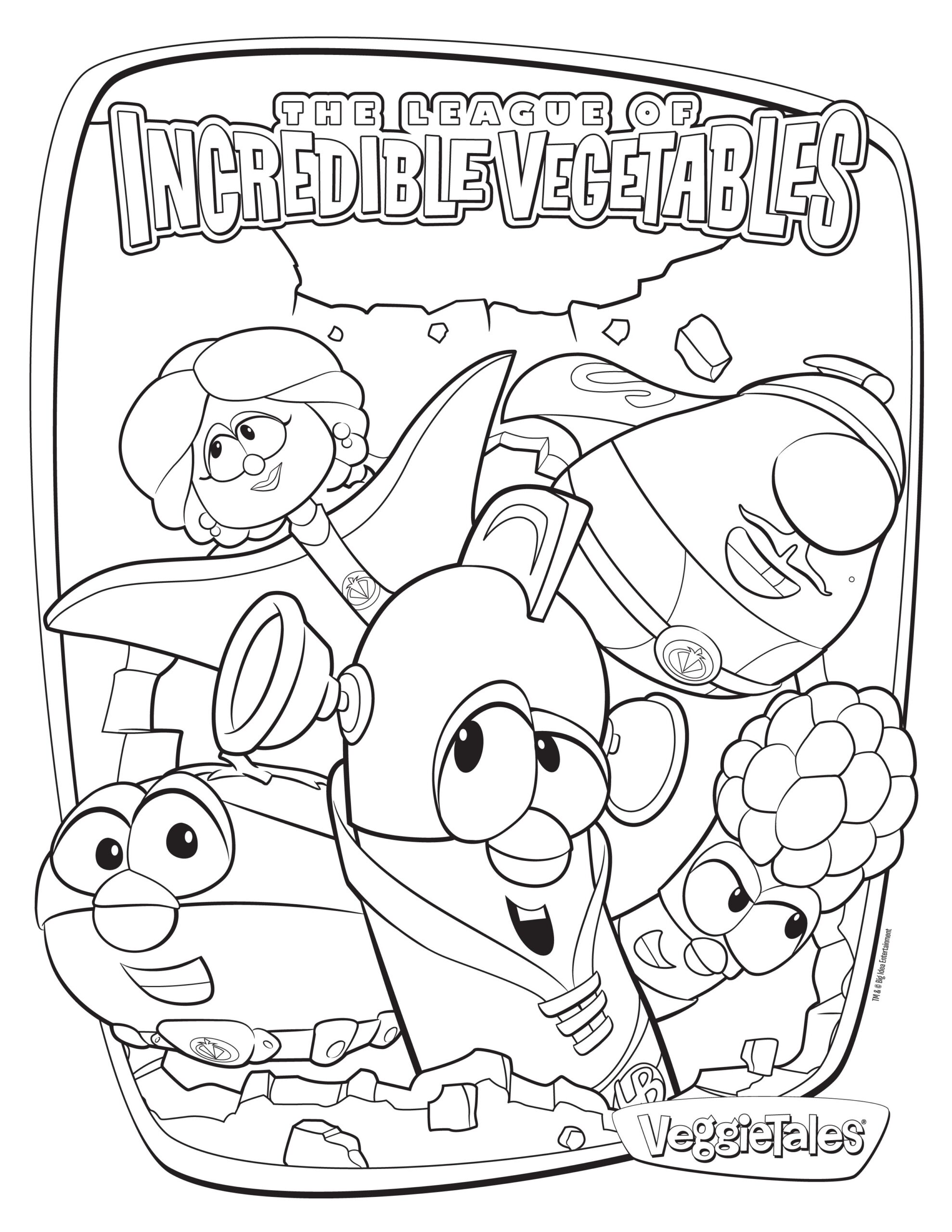 Veggie Tales Coloring Pages Download And Print For Free