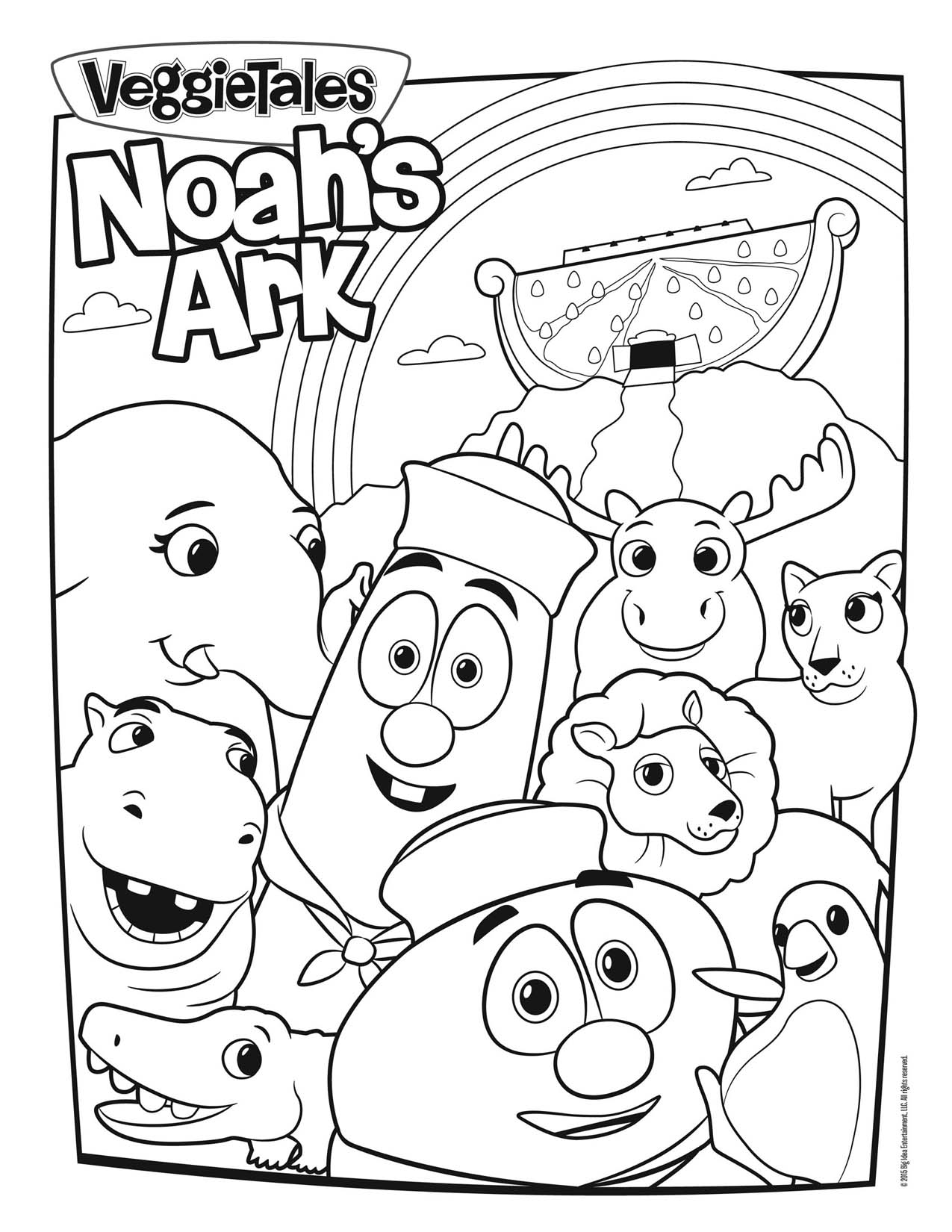 Veggie Tales Coloring Pages Download And Print For Free