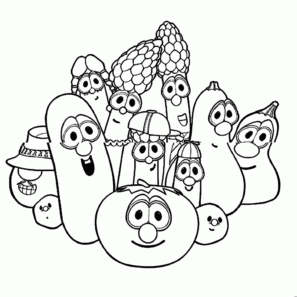 Veggie Tales Coloring Pages Download And Print For Free