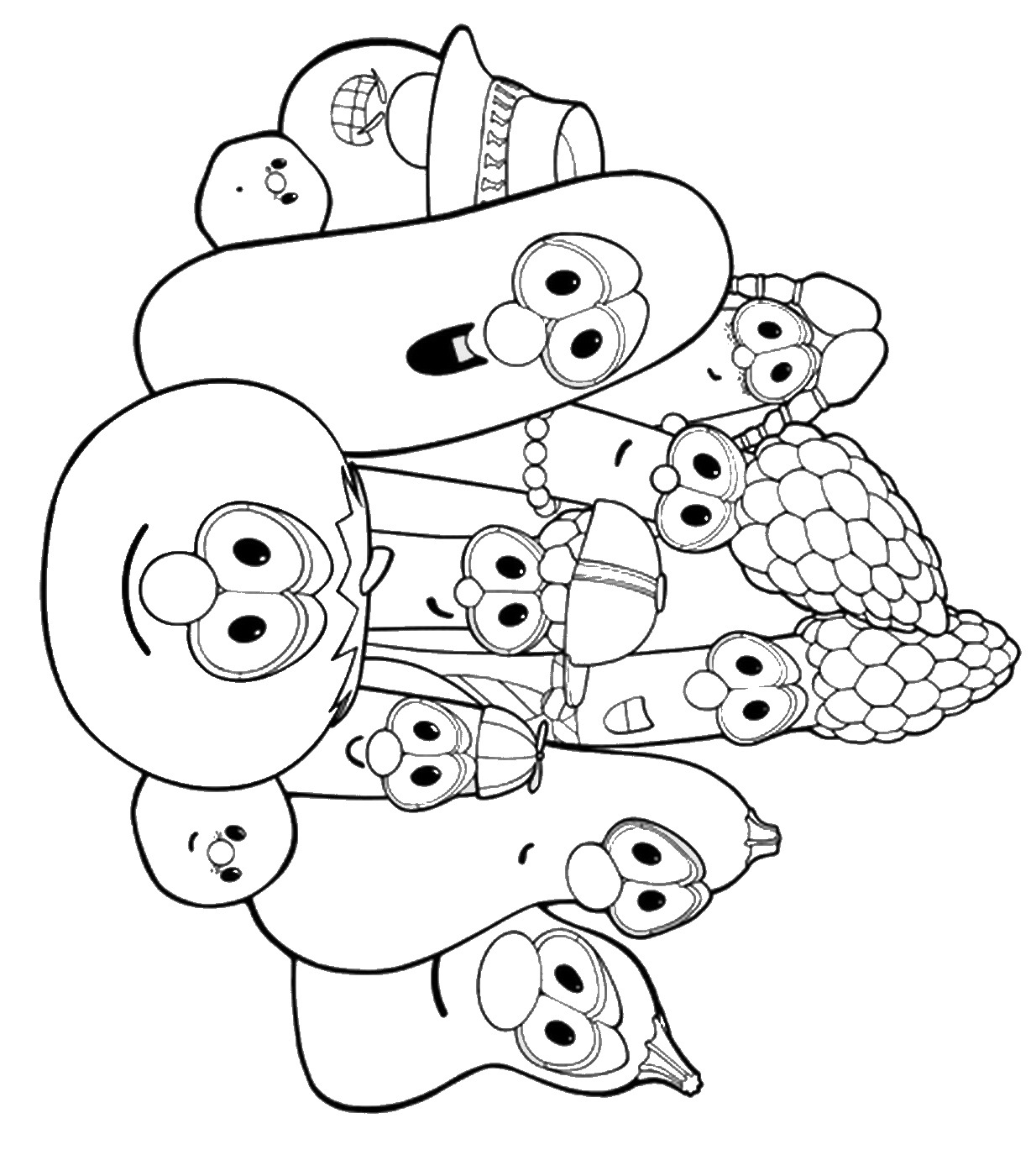 Veggie Tales Coloring Pages Download And Print For Free