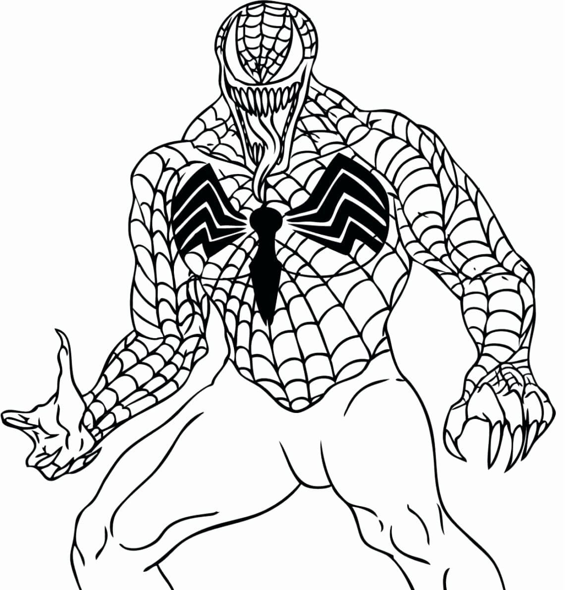 Venom Easy Drawing Printable