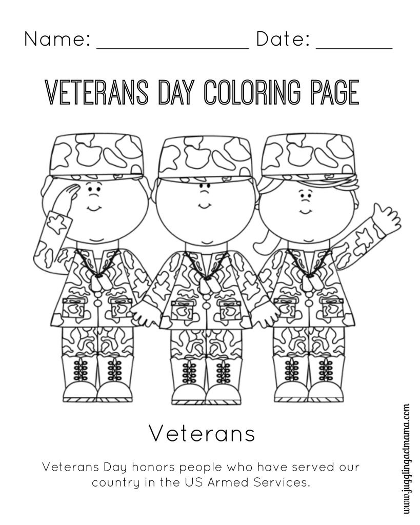 Veterans Day Coloring Pages Free Coloring Home
