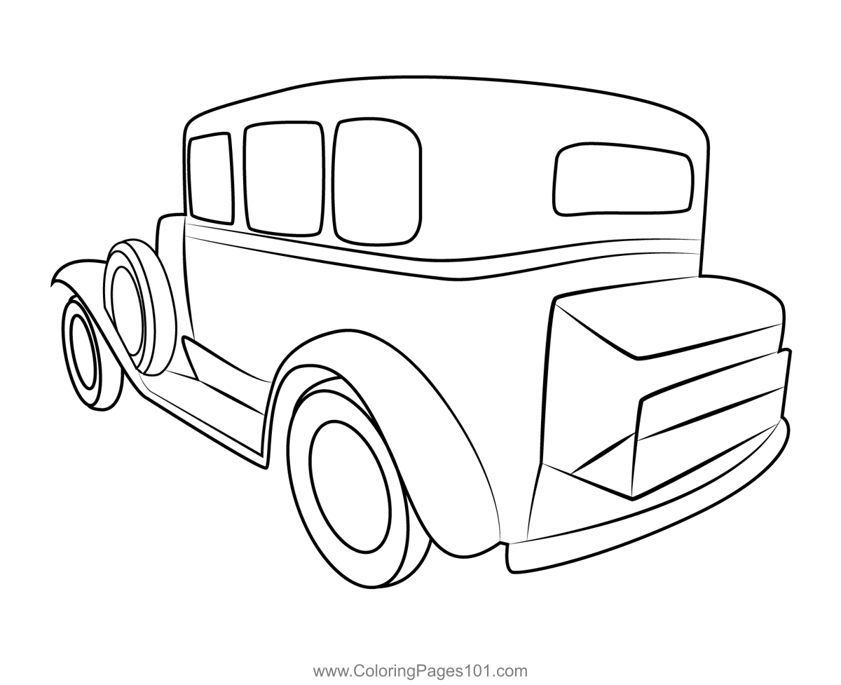 Vintage Classic Car Coloring Page For Kids Free Vintage Cars Printable Coloring Pages Online