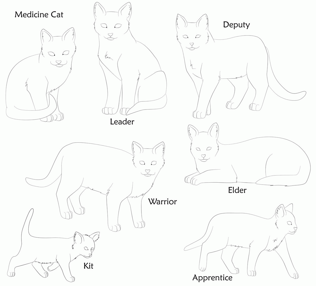 Warrior Cats Clan Coloring Pages