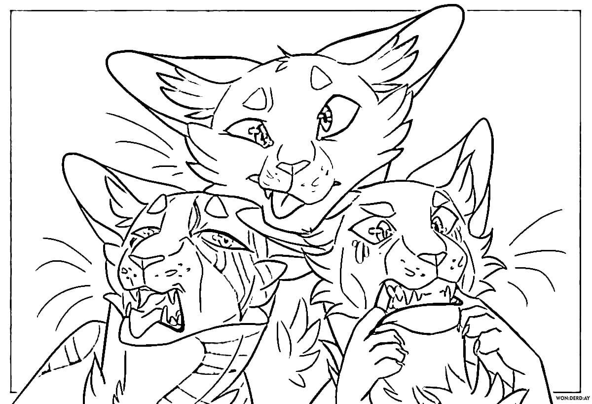 Warriors Cats Coloring Pages 90 Free Printable Coloring Pages