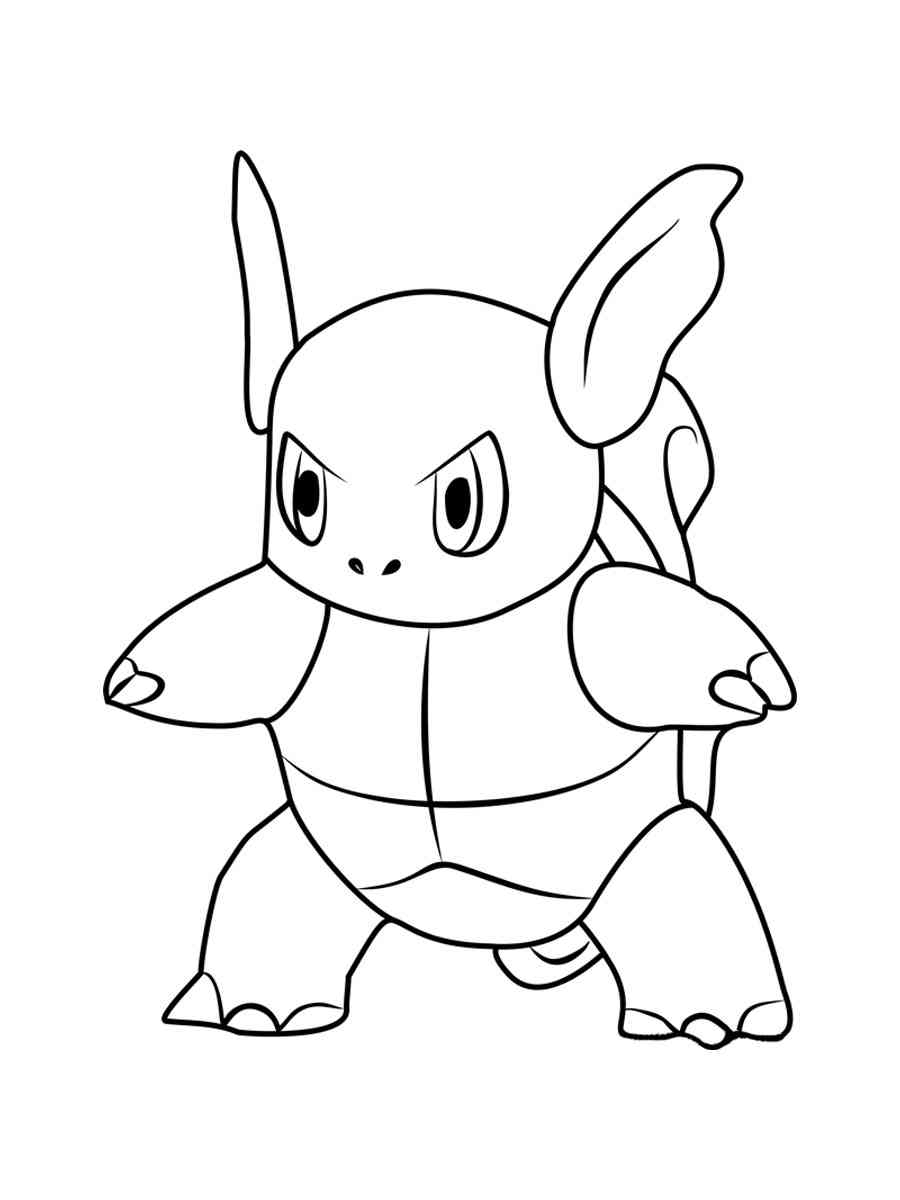 Wartortle Coloring Page