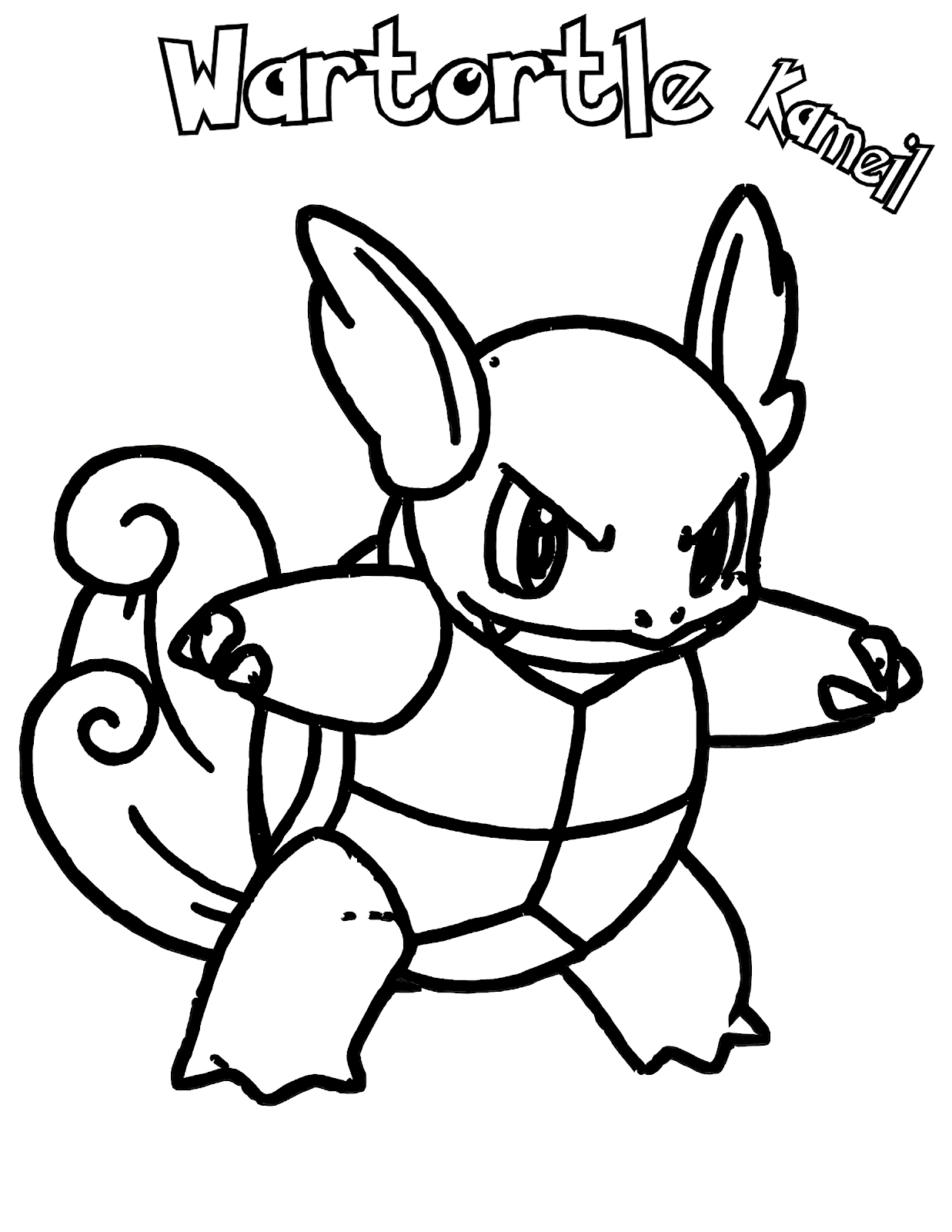 Wartortle Coloring Pages To Print Free Pokemon Coloring Pages