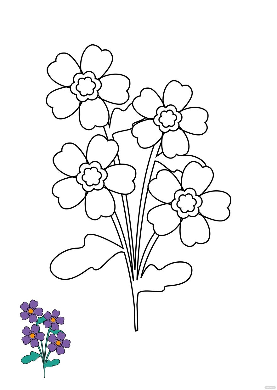 Watercolor Coloring Page Printable