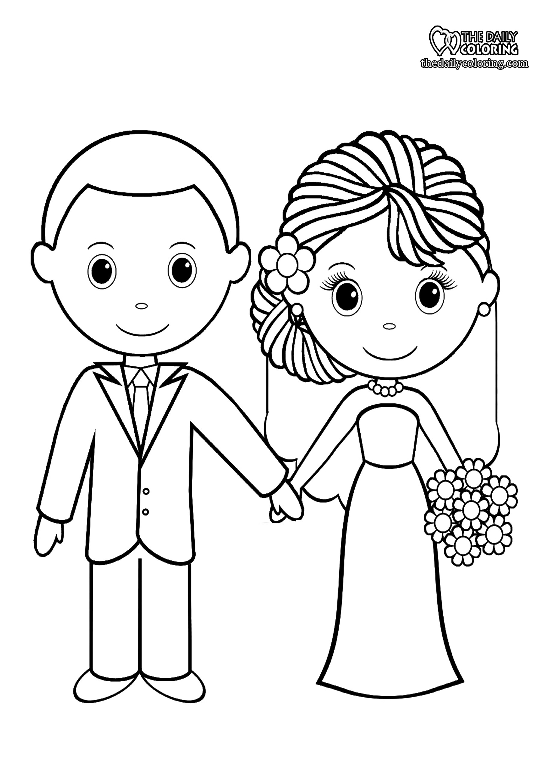 Free Printable Wedding Color Pages