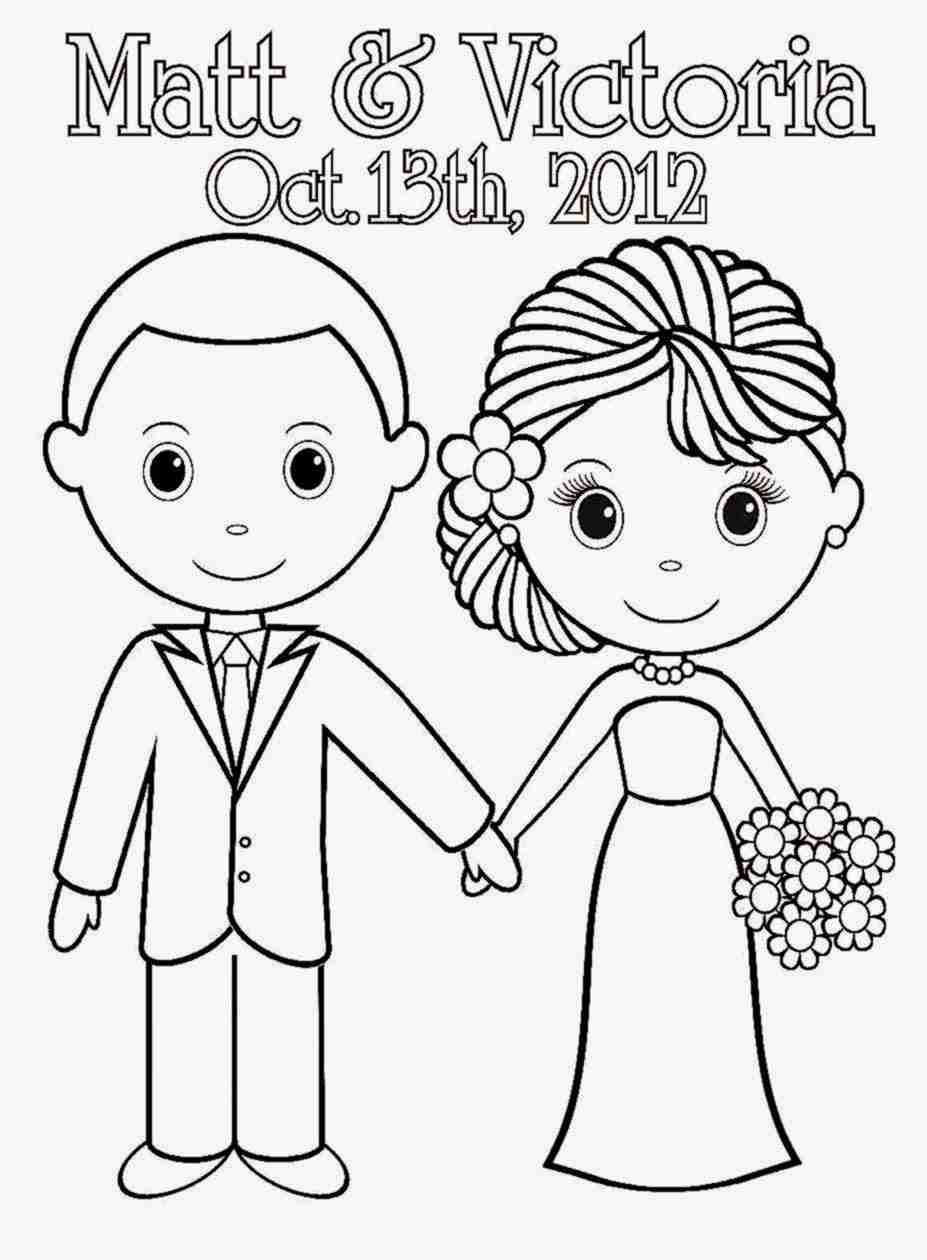 Wedding Couple Coloring Pages At GetDrawings Free Download
