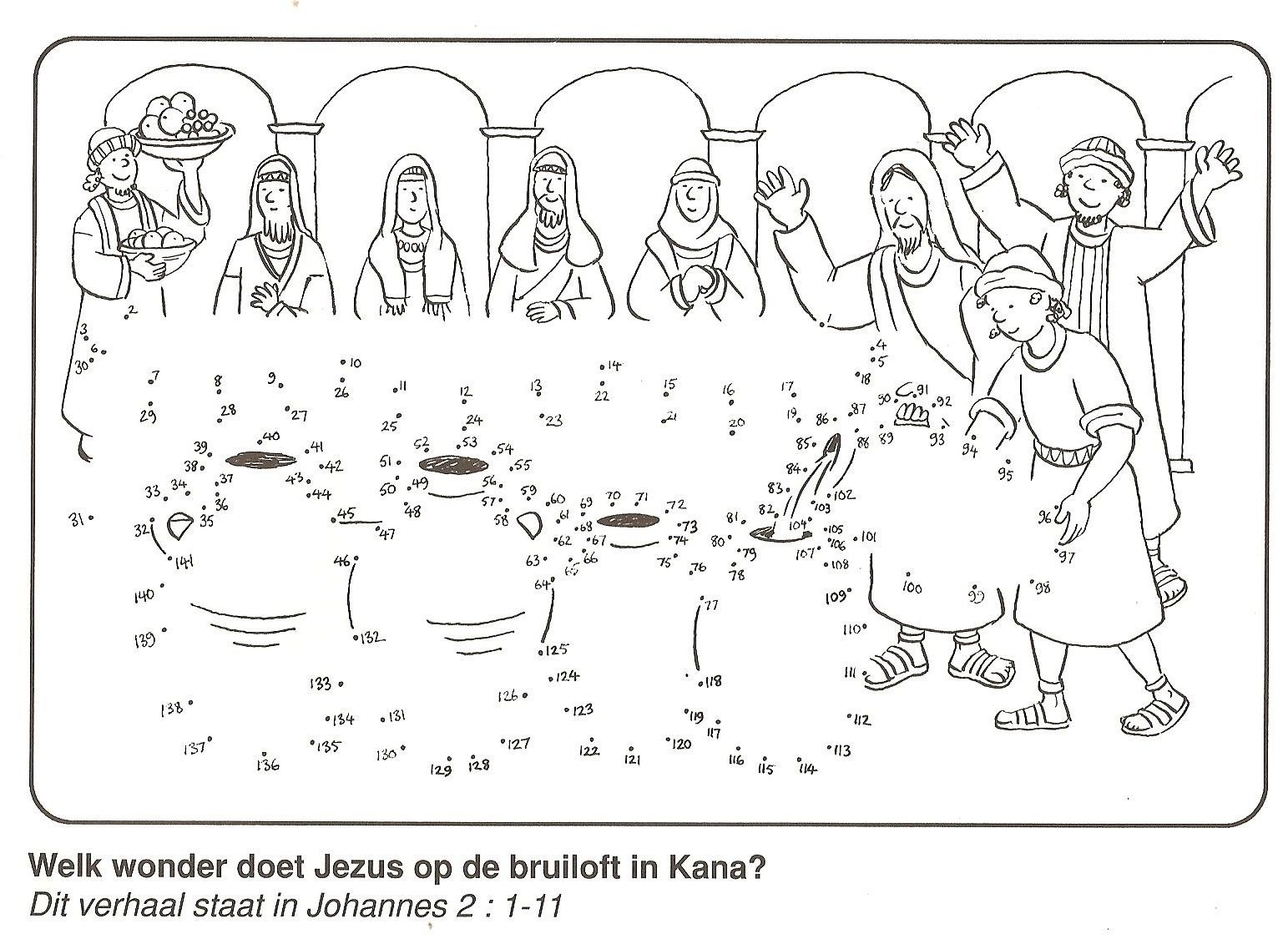 Wedding Feast At Cana Coloring Page Free Download Goodimg Co