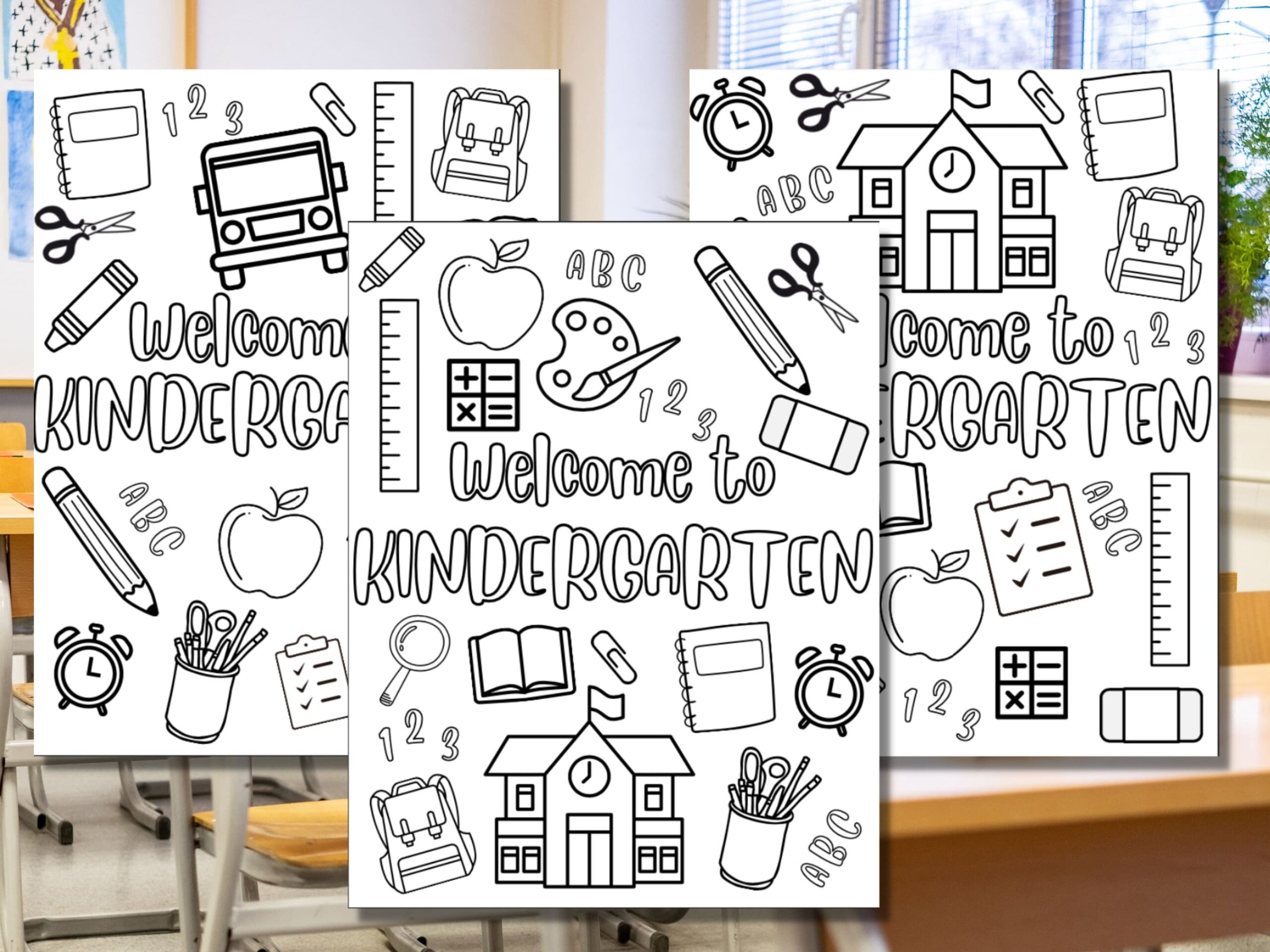 Welcome To Preschool Coloring Page