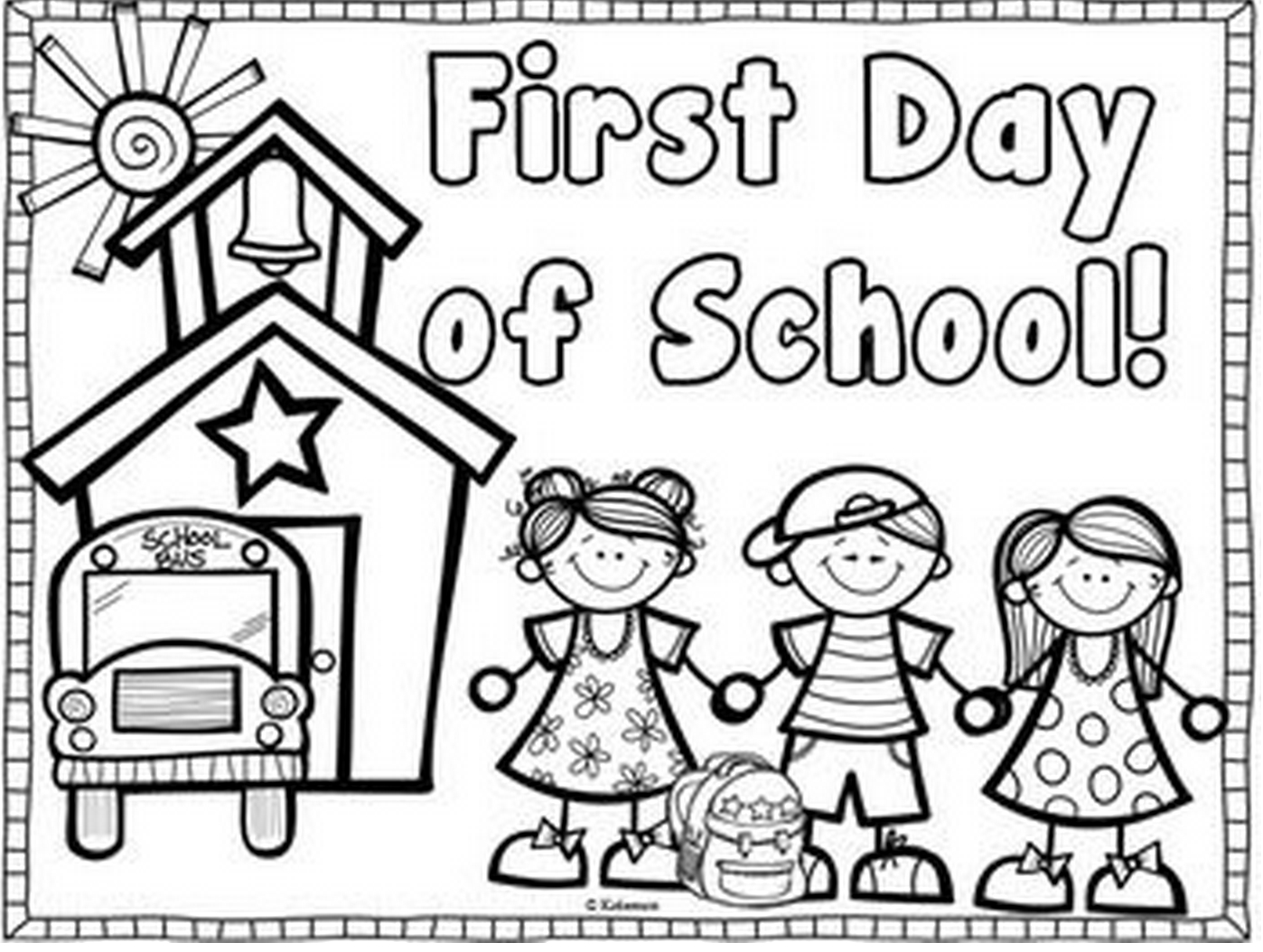 Welcome To School Coloring Page Coloring Home