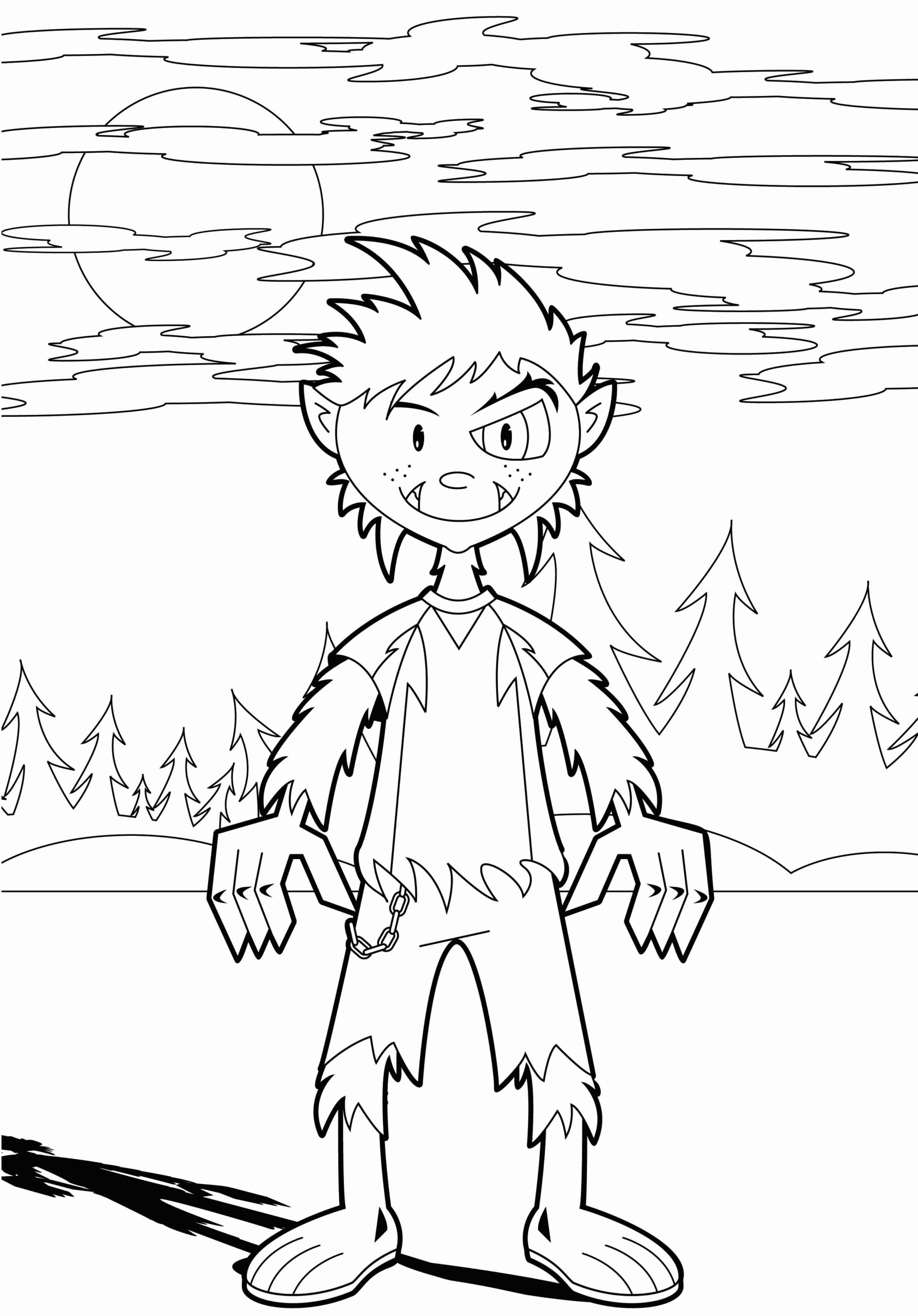 Werewolf Coloring Pages Best Coloring Pages For Kids