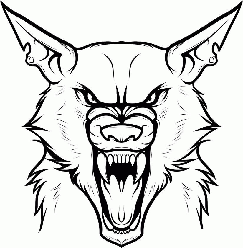 Werewolf Coloring Pages For Kids Coloring Home