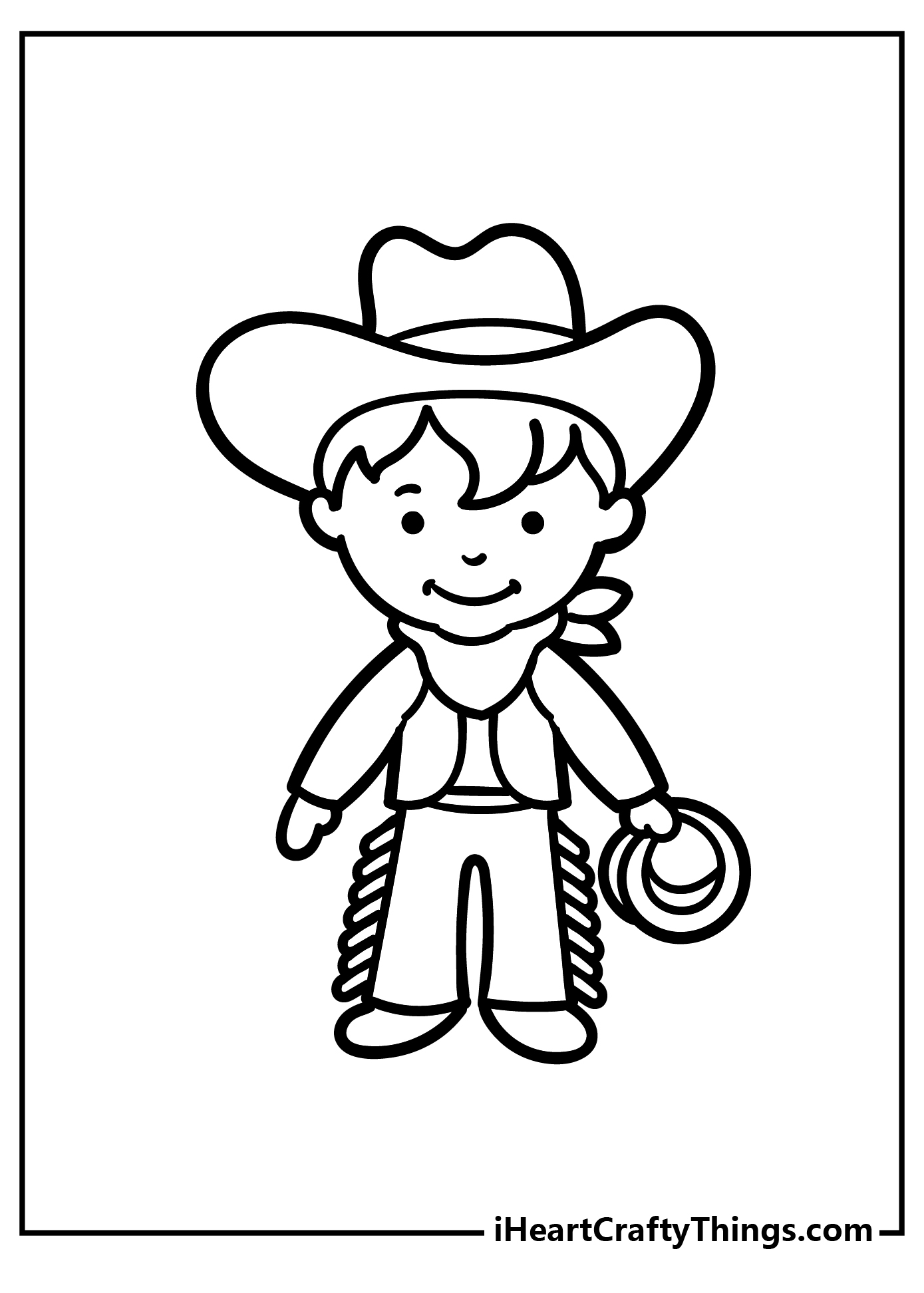 Cowboy Coloring Pages