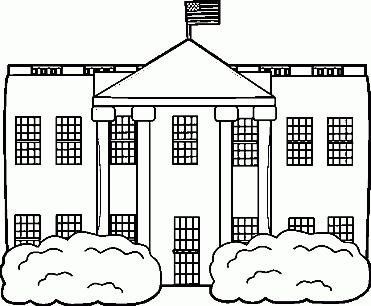 White House Coloring Page
