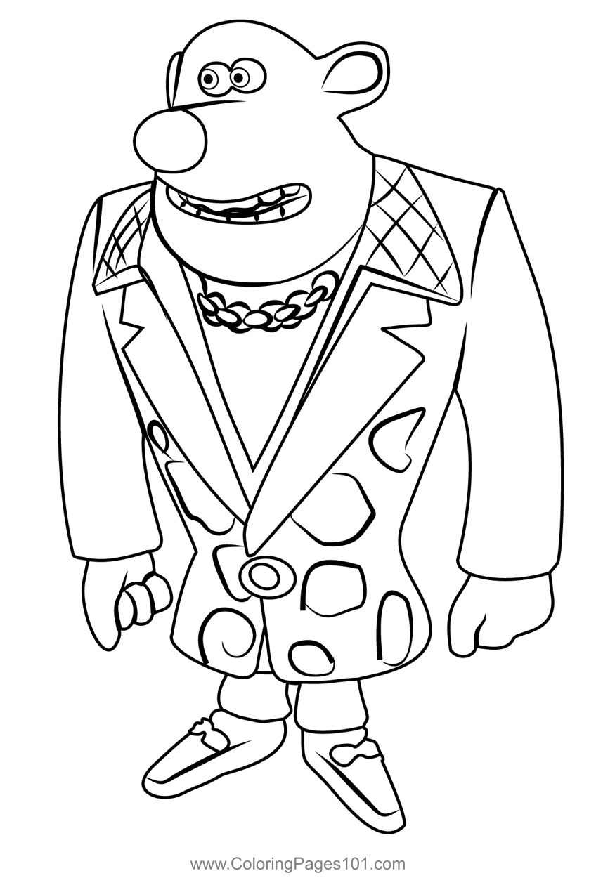 Whitey From Flushed Away Coloring Page For Kids Free Flushed Away Printable Coloring Pages